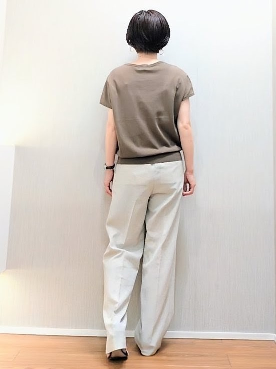 ミズタさんの「UNTITLED｜【9色展開/アンサンブル可/洗える】コットンベーシックニット」を使ったコーディネート