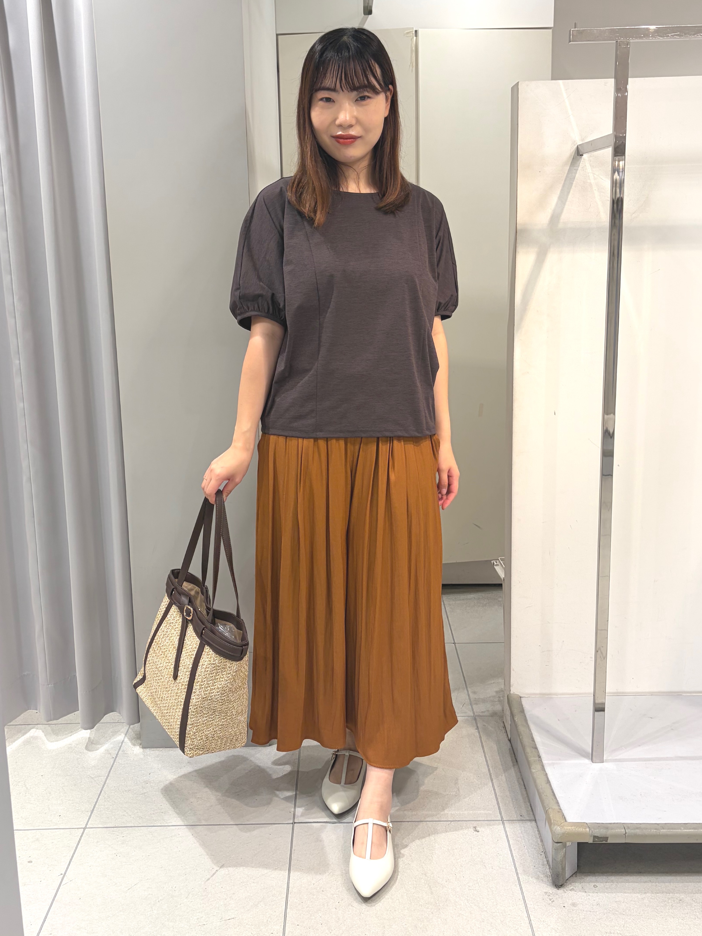 AZUSAさんの「Reflect｜【UVカット／接触冷感／吸水速乾】ギャザースリーブカットソー」を使ったコーディネート