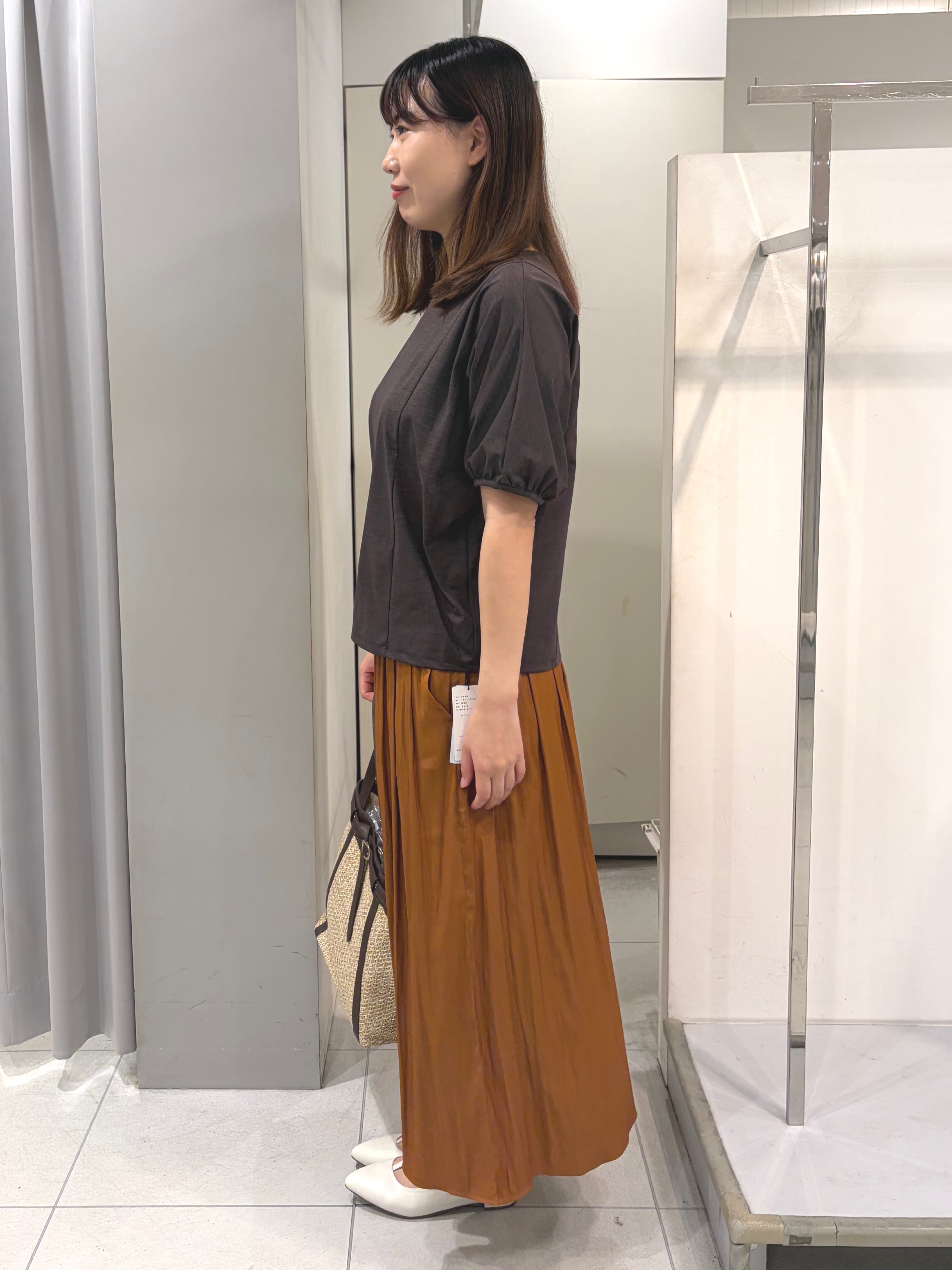 AZUSAさんの「Reflect｜【UVカット／接触冷感／吸水速乾】ギャザースリーブカットソー」を使ったコーディネート