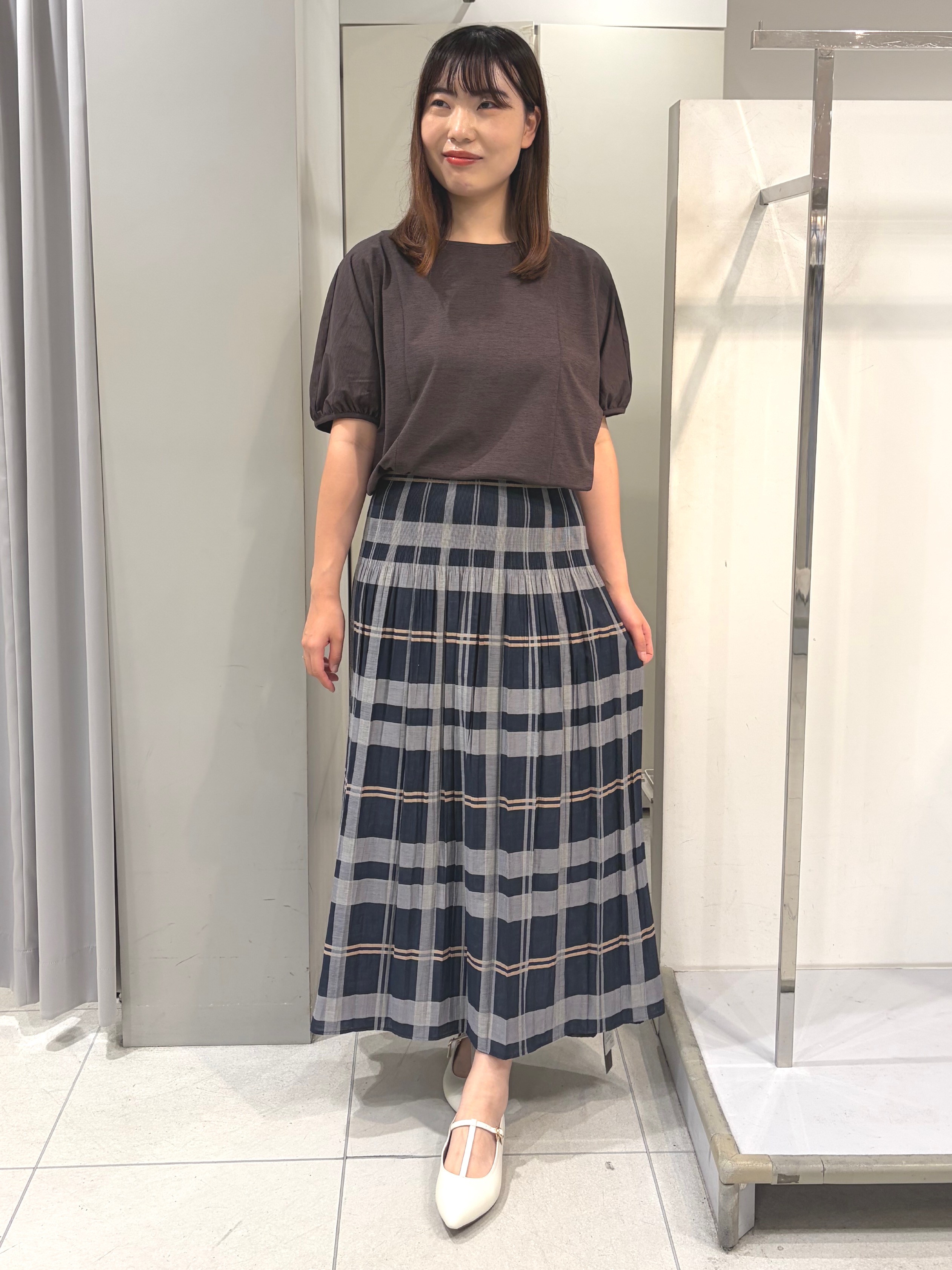AZUSAさんの「Reflect｜【UVカット／接触冷感／吸水速乾】ギャザースリーブカットソー」を使ったコーディネート