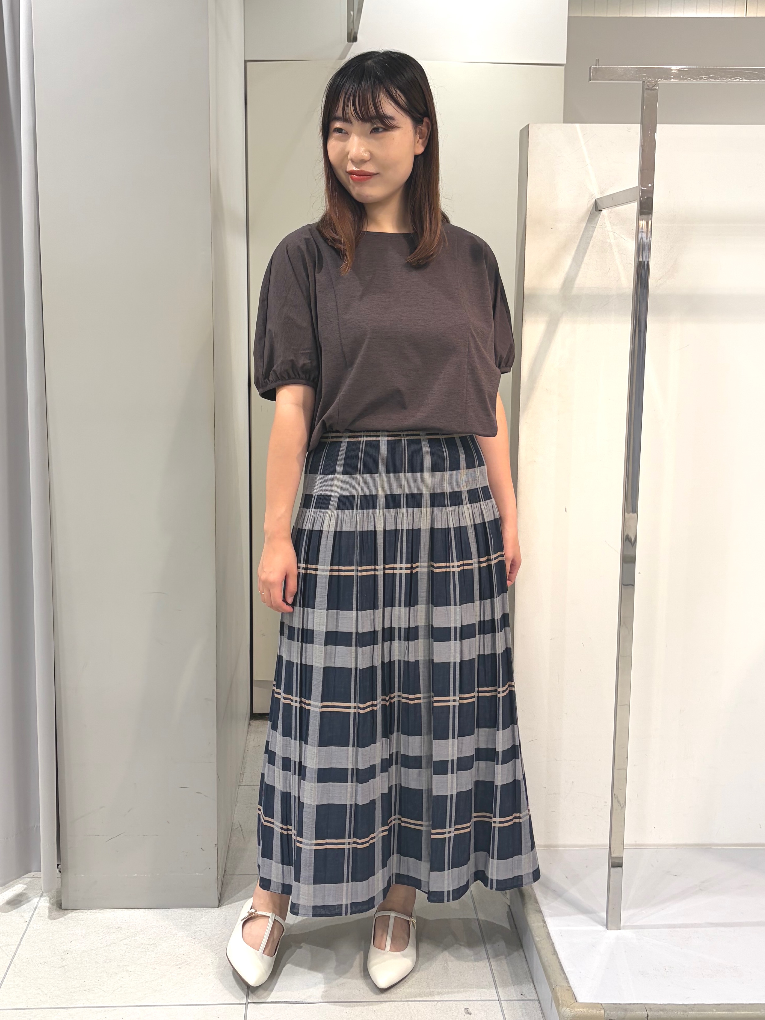 AZUSAさんの「Reflect｜【UVカット／接触冷感／吸水速乾】ギャザースリーブカットソー」を使ったコーディネート