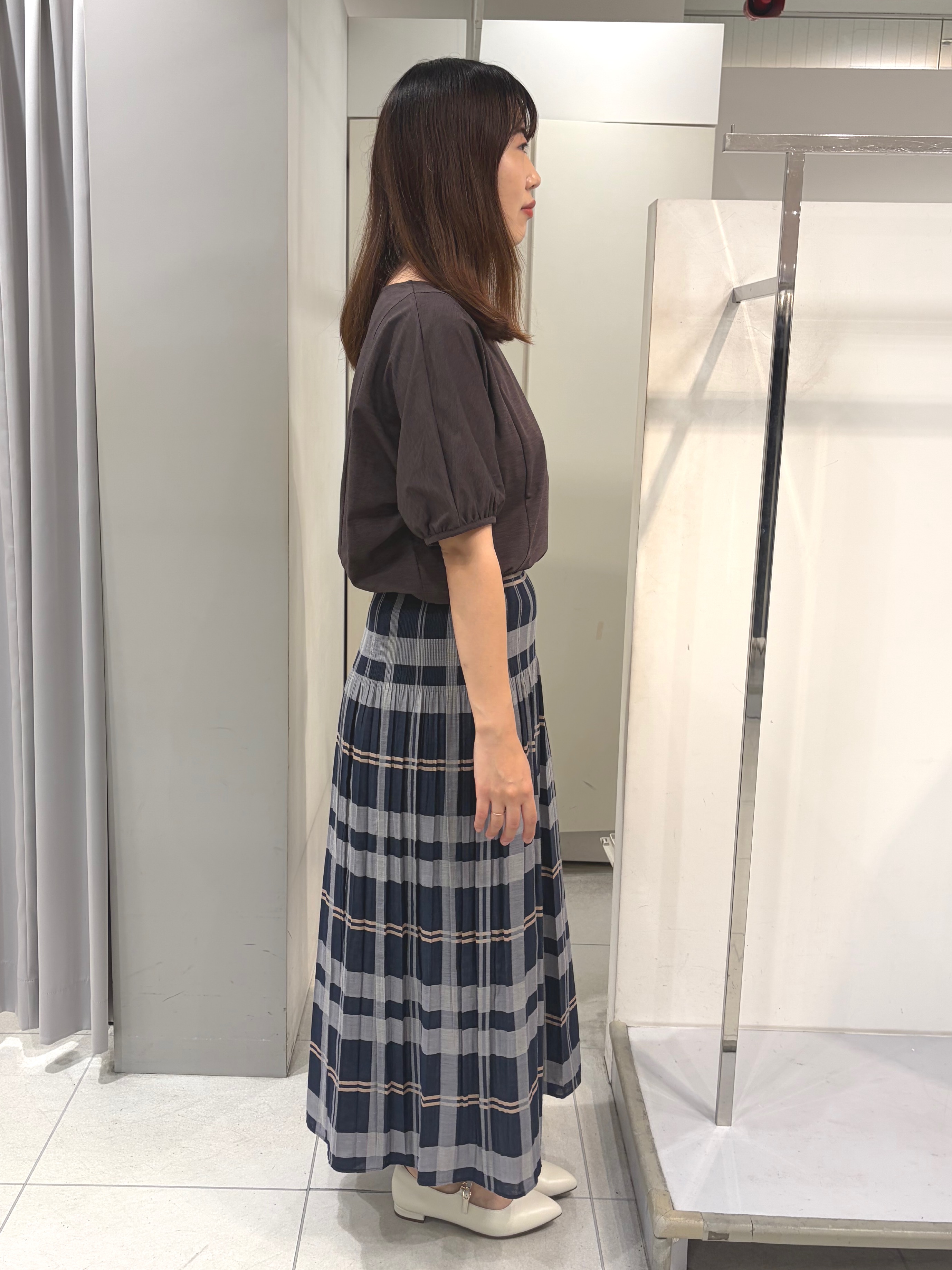AZUSAさんの「Reflect｜【UVカット／接触冷感／吸水速乾】ギャザースリーブカットソー」を使ったコーディネート