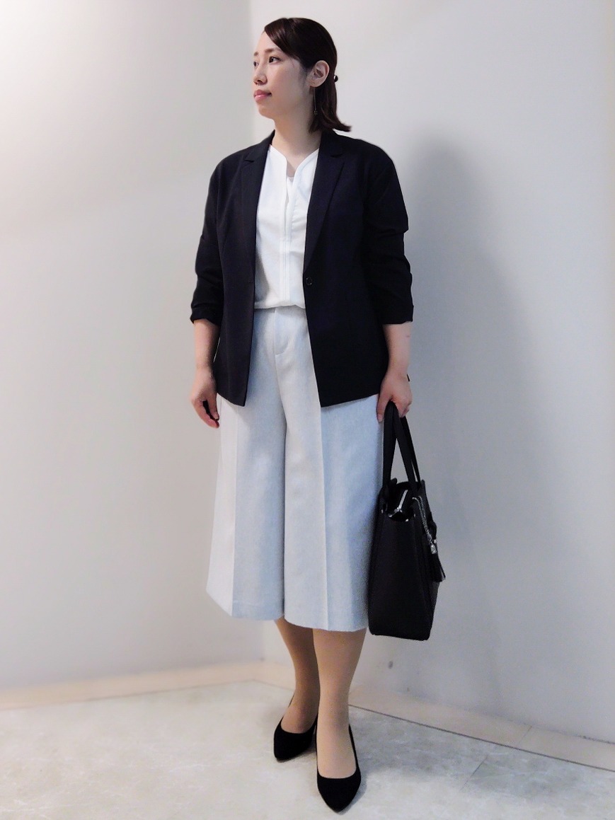 エリさんの「Reflect｜【SS-4Lサイズ／接触冷感／シワになりにくい】リラクシーテーラードジャケット」を使ったコーディネート