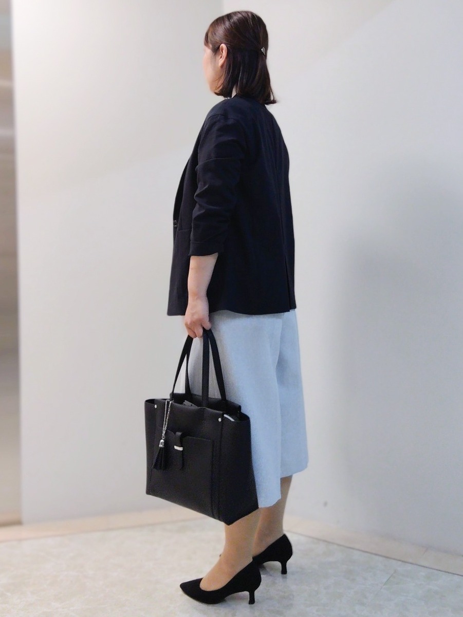 エリさんの「Reflect｜【SS-4Lサイズ／接触冷感／シワになりにくい】リラクシーテーラードジャケット」を使ったコーディネート