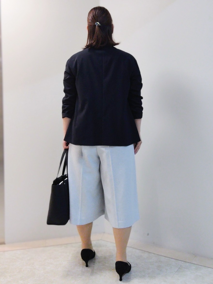 エリさんの「Reflect｜【SS-4Lサイズ／接触冷感／シワになりにくい】リラクシーテーラードジャケット」を使ったコーディネート