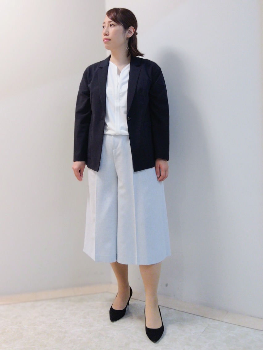 エリさんの「Reflect｜【SS-4Lサイズ／接触冷感／シワになりにくい】リラクシーテーラードジャケット」を使ったコーディネート