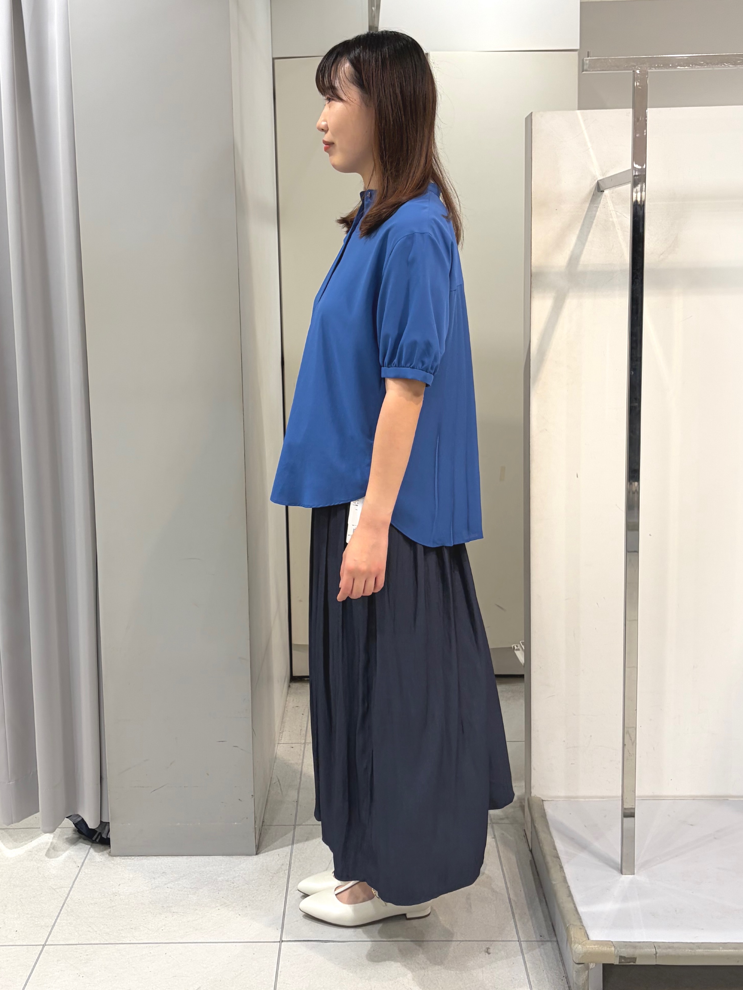 AZUSAさんの「Reflect｜【手洗い可】異素材ドッキングブラウス」を使ったコーディネート