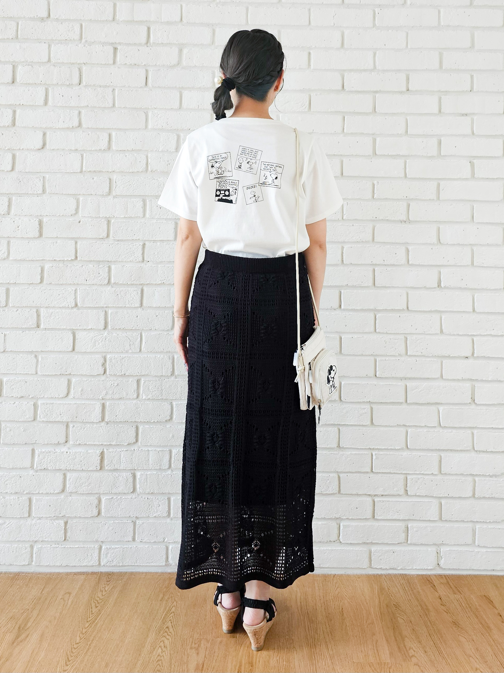 ゆゆさんの「SHOO･LA･RUE｜【PEANUTS】ひんやりプリントTシャツ」を使ったコーディネート