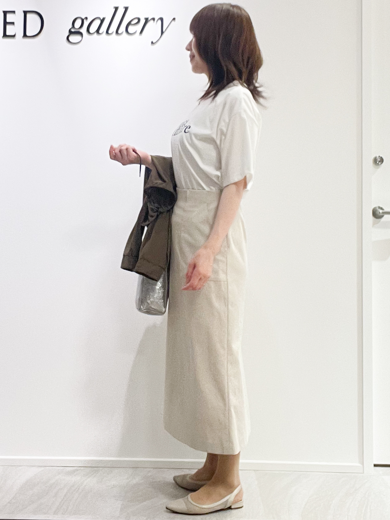 めいさんの「UNTITLED｜コットンロゴTシャツ」を使ったコーディネート