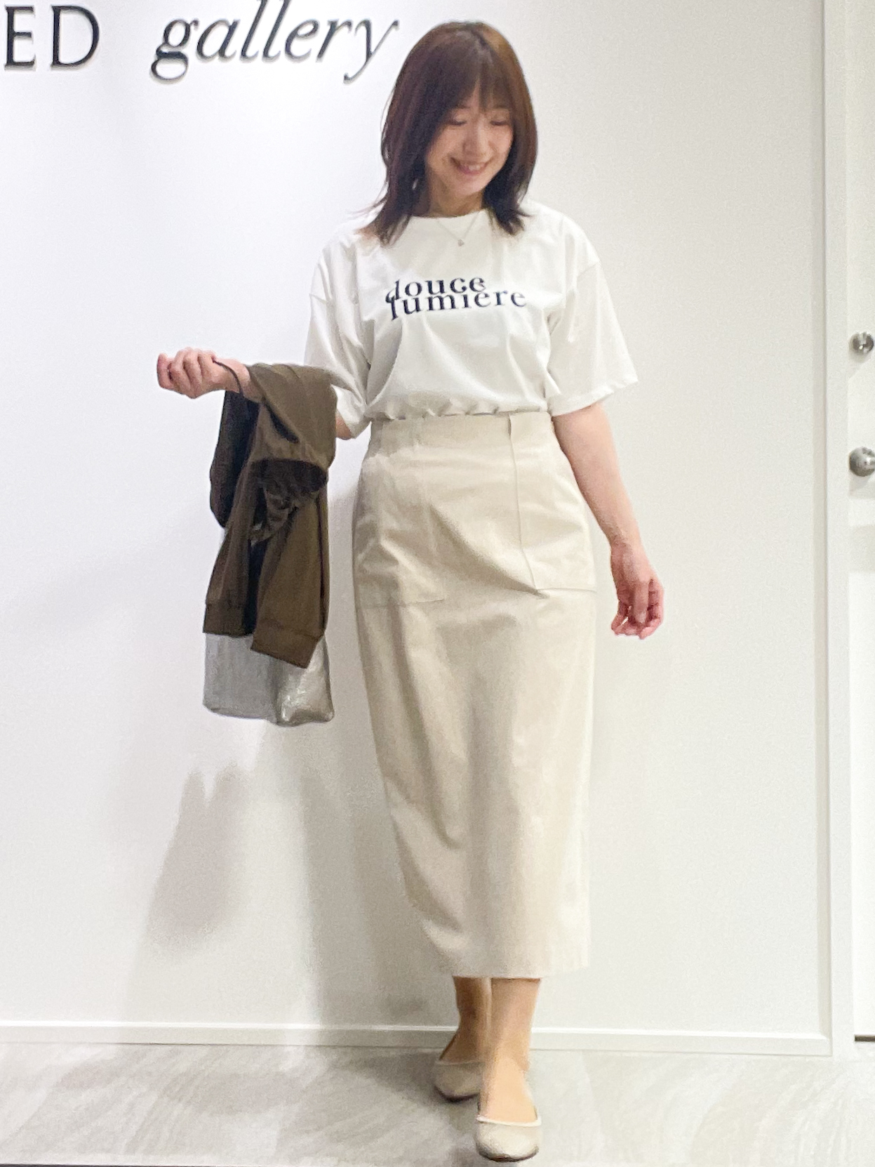 めいさんの「UNTITLED｜コットンロゴTシャツ」を使ったコーディネート