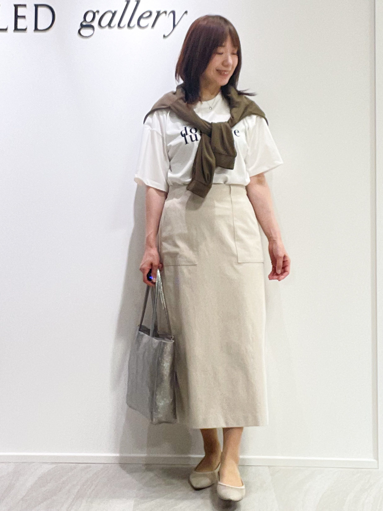 めいさんの「UNTITLED｜コットンロゴTシャツ」を使ったコーディネート