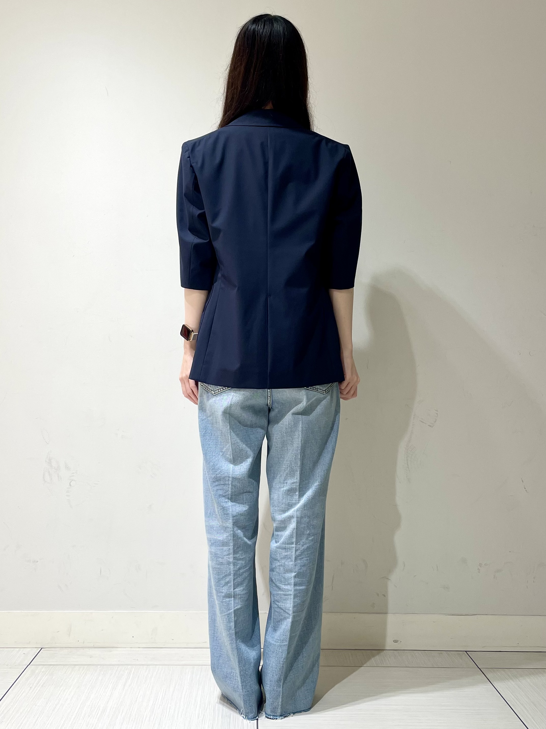 ことさんの「DRESSTERIOR｜【接触冷感/セットアップ可】 2WAYストレッチスリークオータージャケット」を使ったコーディネート