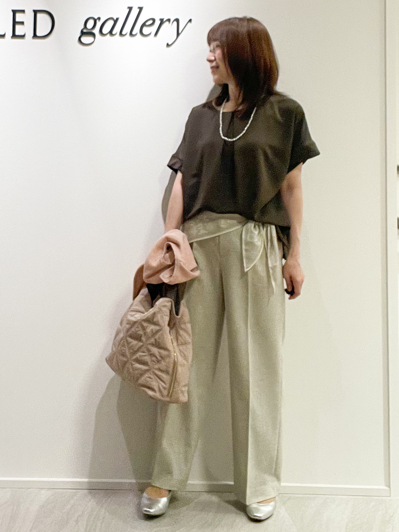 めいさんの「UNTITLED｜【セットアップ可/UVカット/前後2WAY】リラクシーフレンチスリーブブラウス」を使ったコーディネート