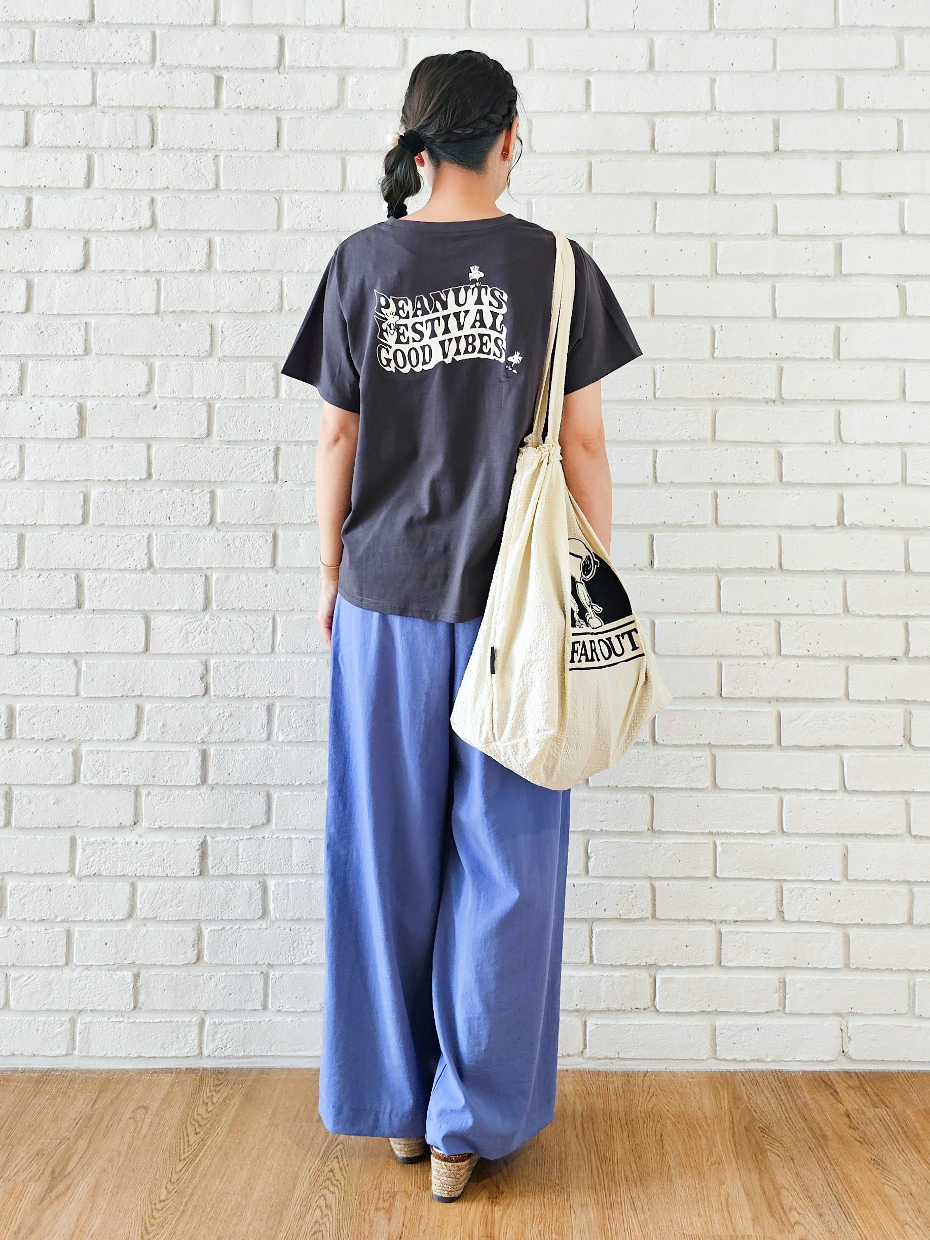 ゆゆさんの「SHOO･LA･RUE｜【PEANUTS】ひんやりプリントTシャツ」を使ったコーディネート