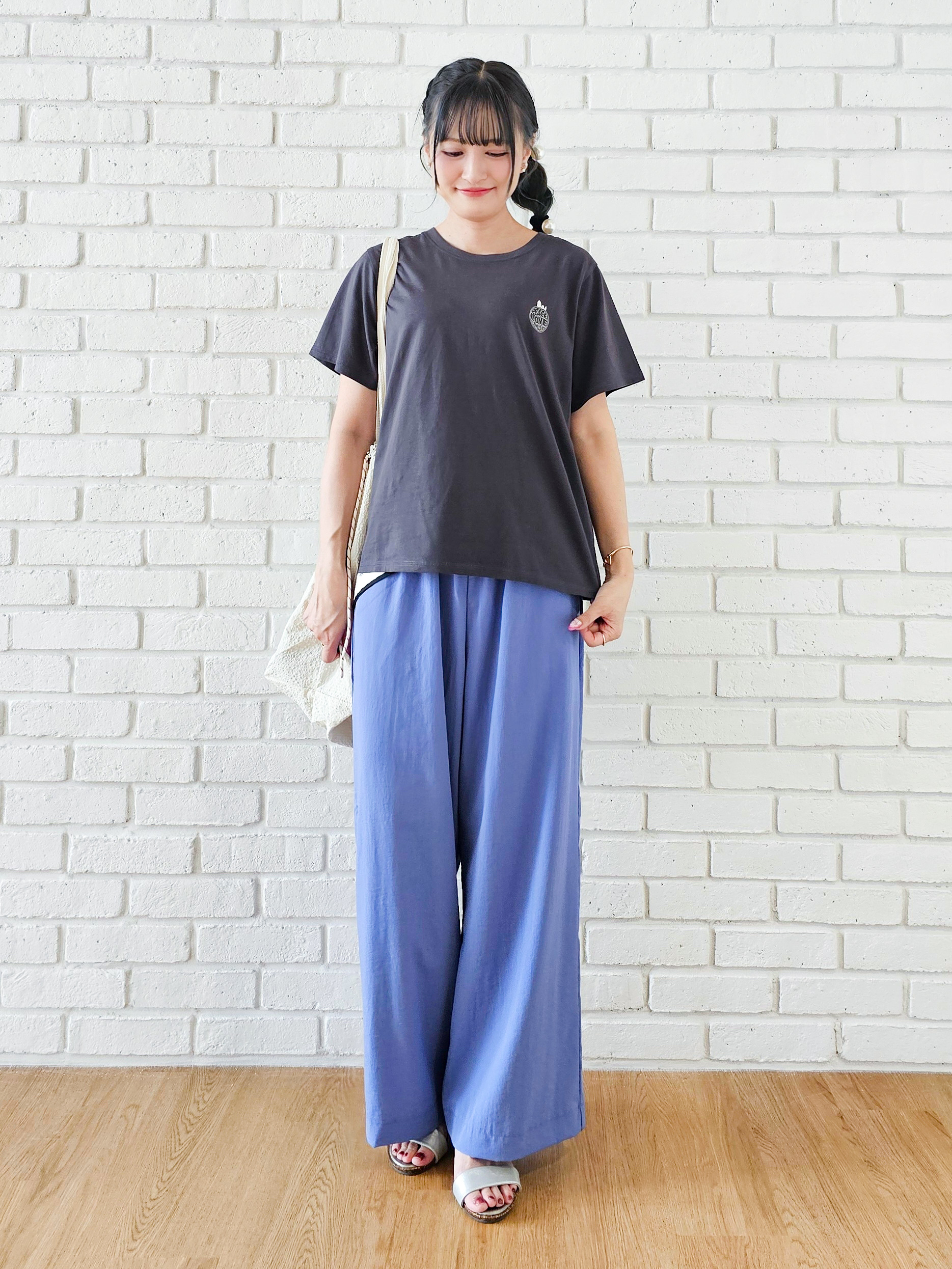 ゆゆさんの「SHOO･LA･RUE｜【PEANUTS】ひんやりプリントTシャツ」を使ったコーディネート