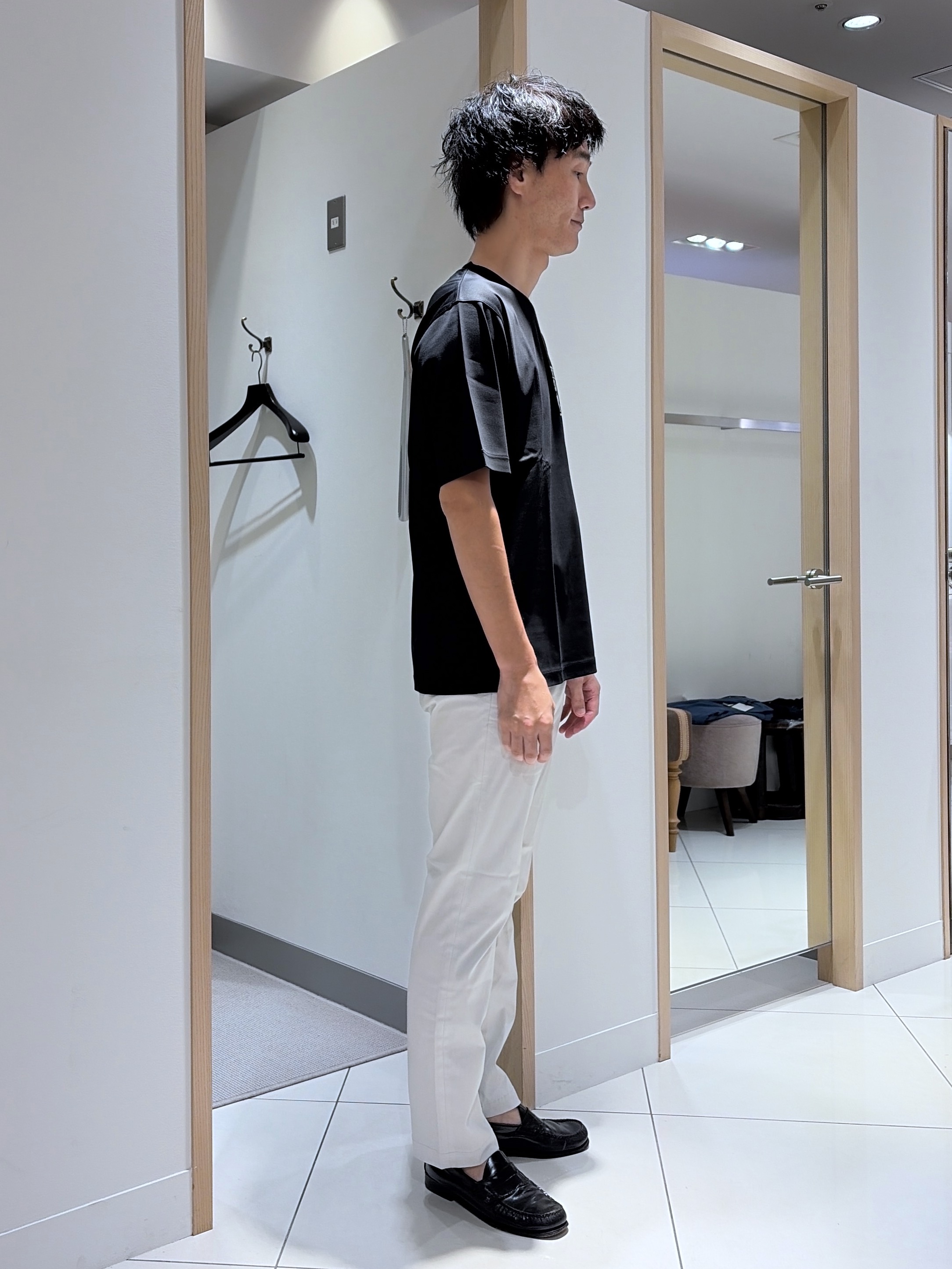 mutoさんの「TAKEO KIKUCHI｜【BOWLER HAT LABEL】アイスクリアコットン ピンナップガール 半袖Tシャツ」を使ったコーディネート