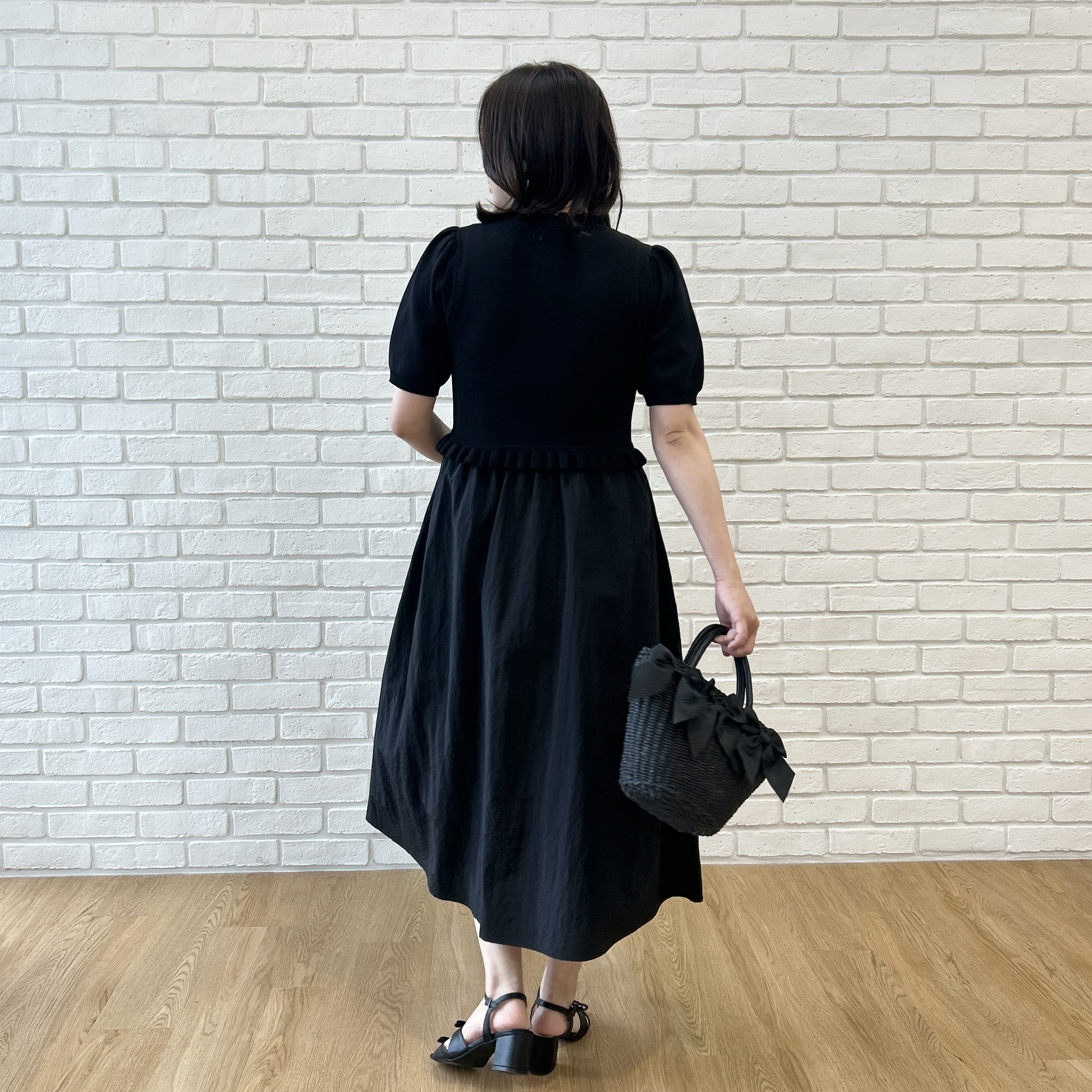shinoさんの「Couture brooch｜ダブルリボンサンダル」を使ったコーディネート