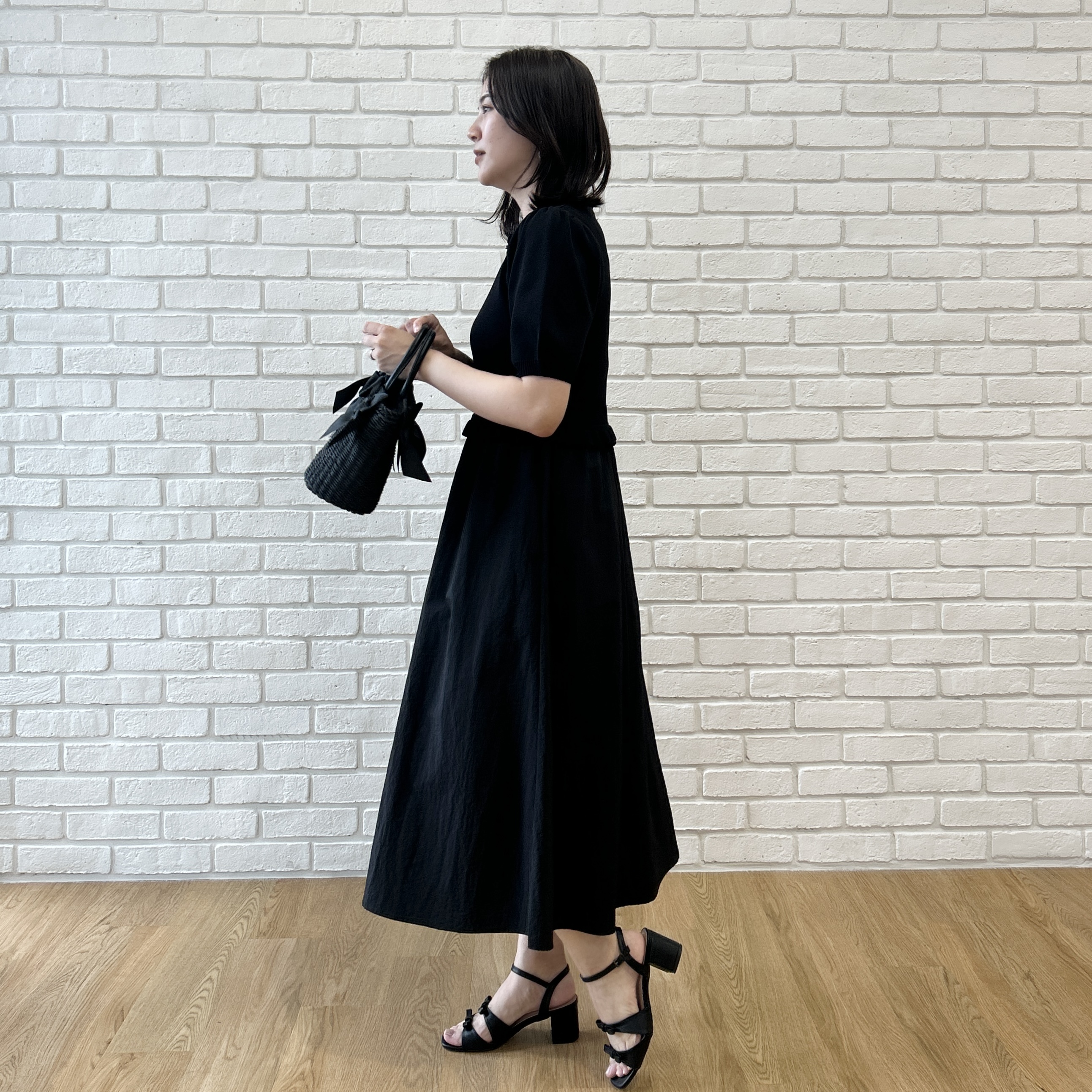 shinoさんの「Couture brooch｜ダブルリボンサンダル」を使ったコーディネート