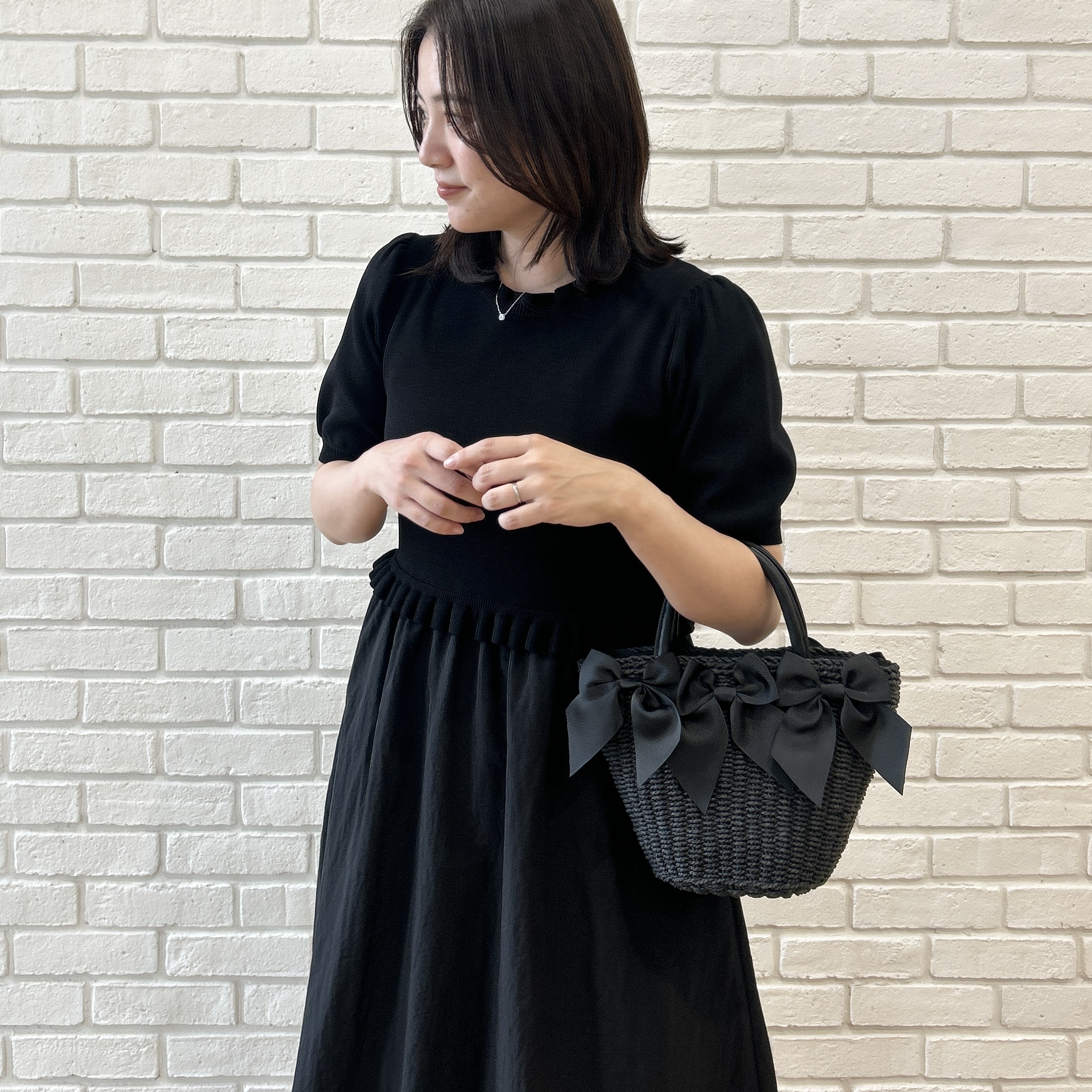 shinoさんの「Couture brooch｜ダブルリボンサンダル」を使ったコーディネート