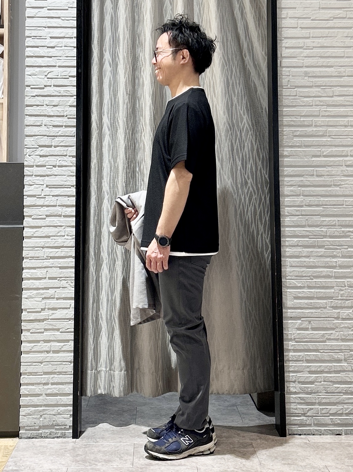 KENJI Iさんの「THE SHOP TK｜【LINO FINE】 リネンライク半袖シャツ UVカット／イージーケア／吸水速乾／洗濯機OK／セッ」を使ったコーディネート