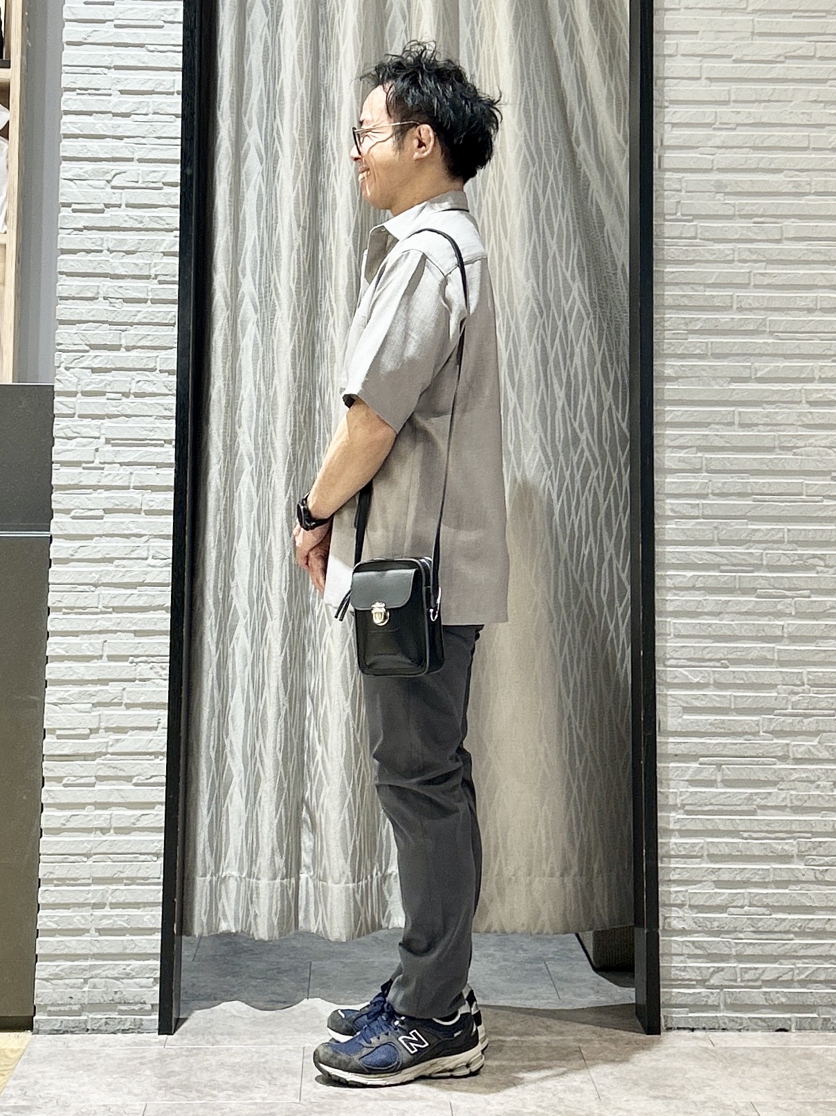 KENJI Iさんの「THE SHOP TK｜【LINO FINE】 リネンライク半袖シャツ UVカット／イージーケア／吸水速乾／洗濯機OK／セッ」を使ったコーディネート