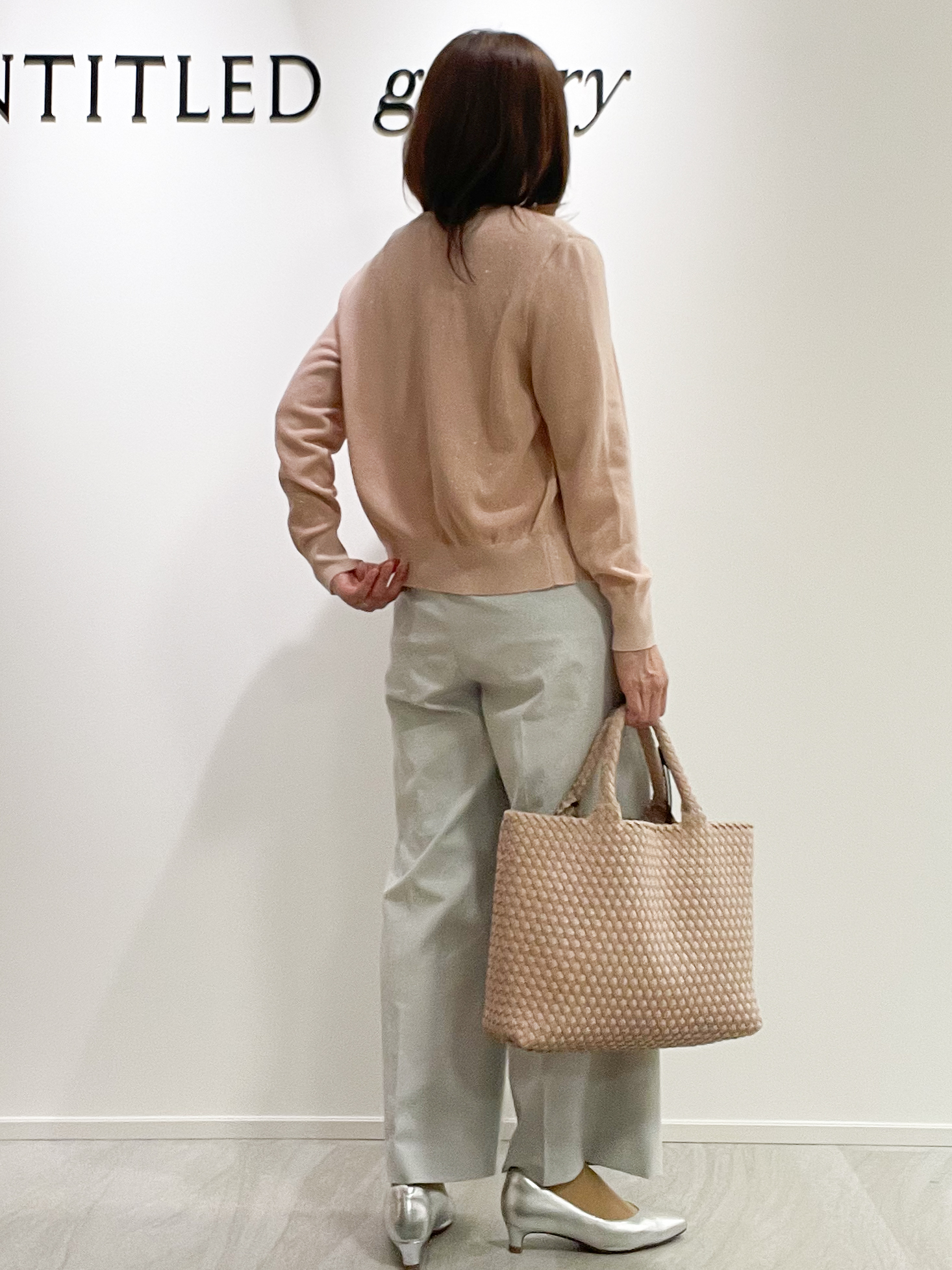 めいさんの「UNTITLED｜【アンサンブル可】ラメ混クルーネックカーディガン」を使ったコーディネート