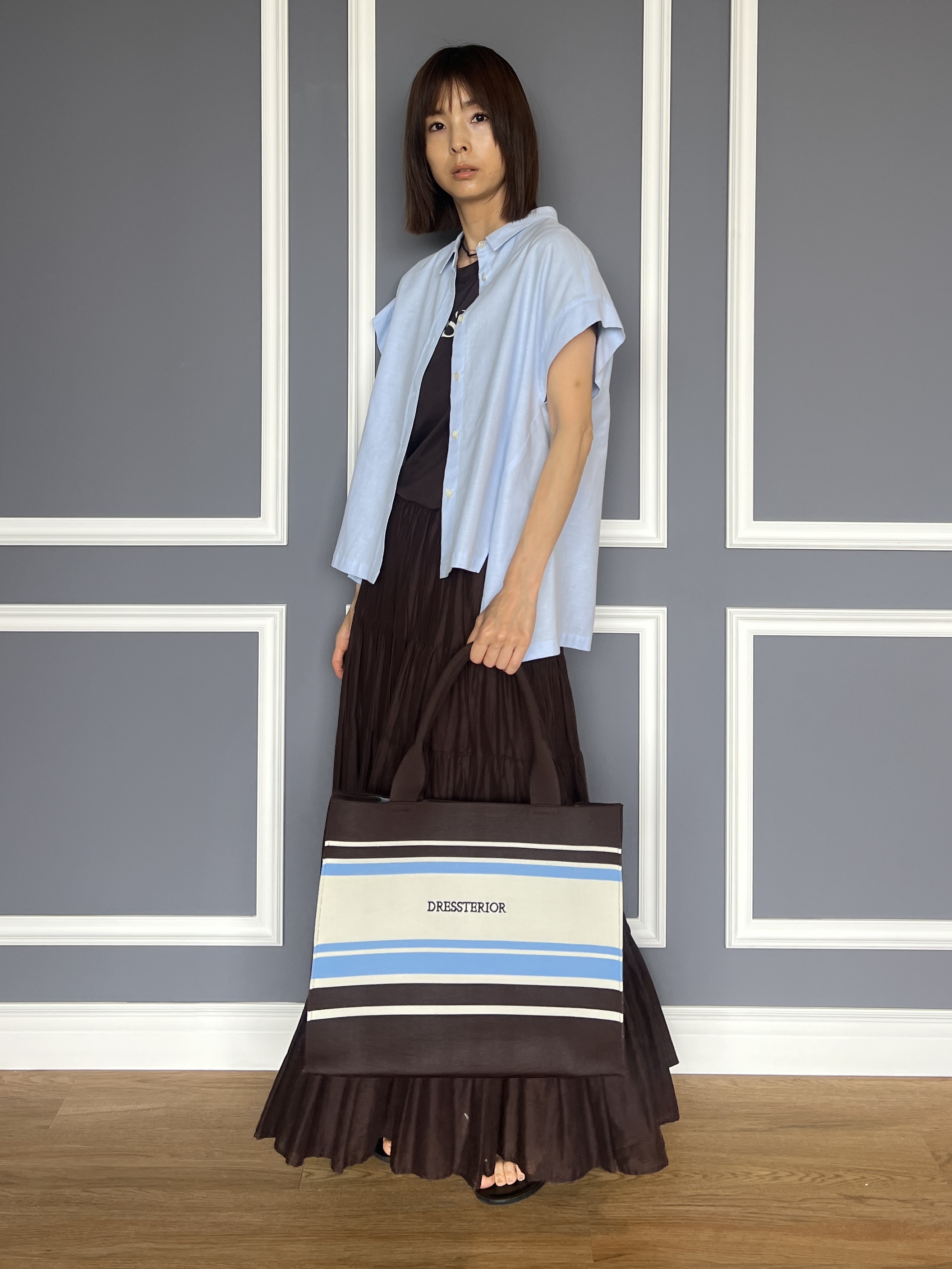 misaさんの「DRESSTERIOR｜mica della valle（ミカデラヴァッレ）Stella ボストンバッグ」を使ったコーディネート