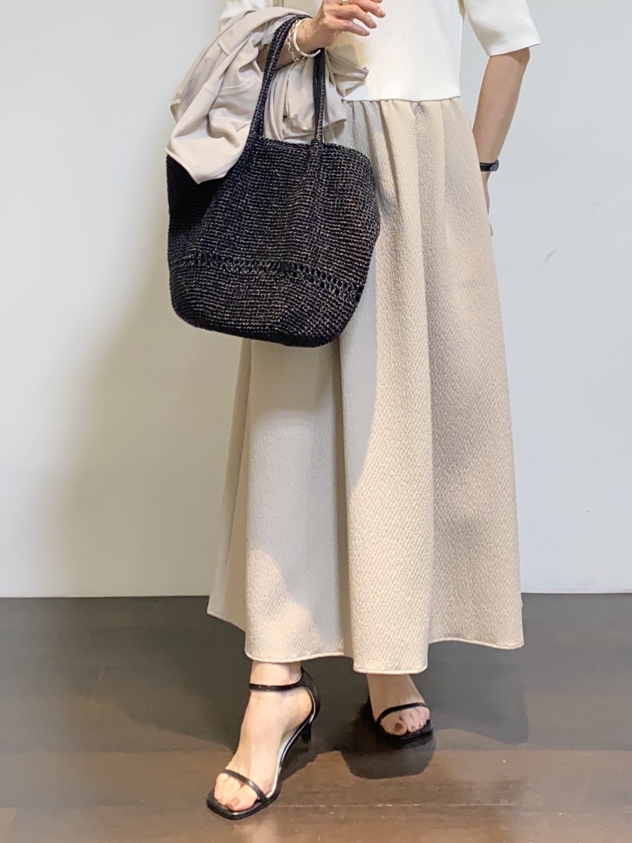 tomoさんの「UNTITLED｜【古畑星夏さん着用/洗える】シアーブルゾン」を使ったコーディネート