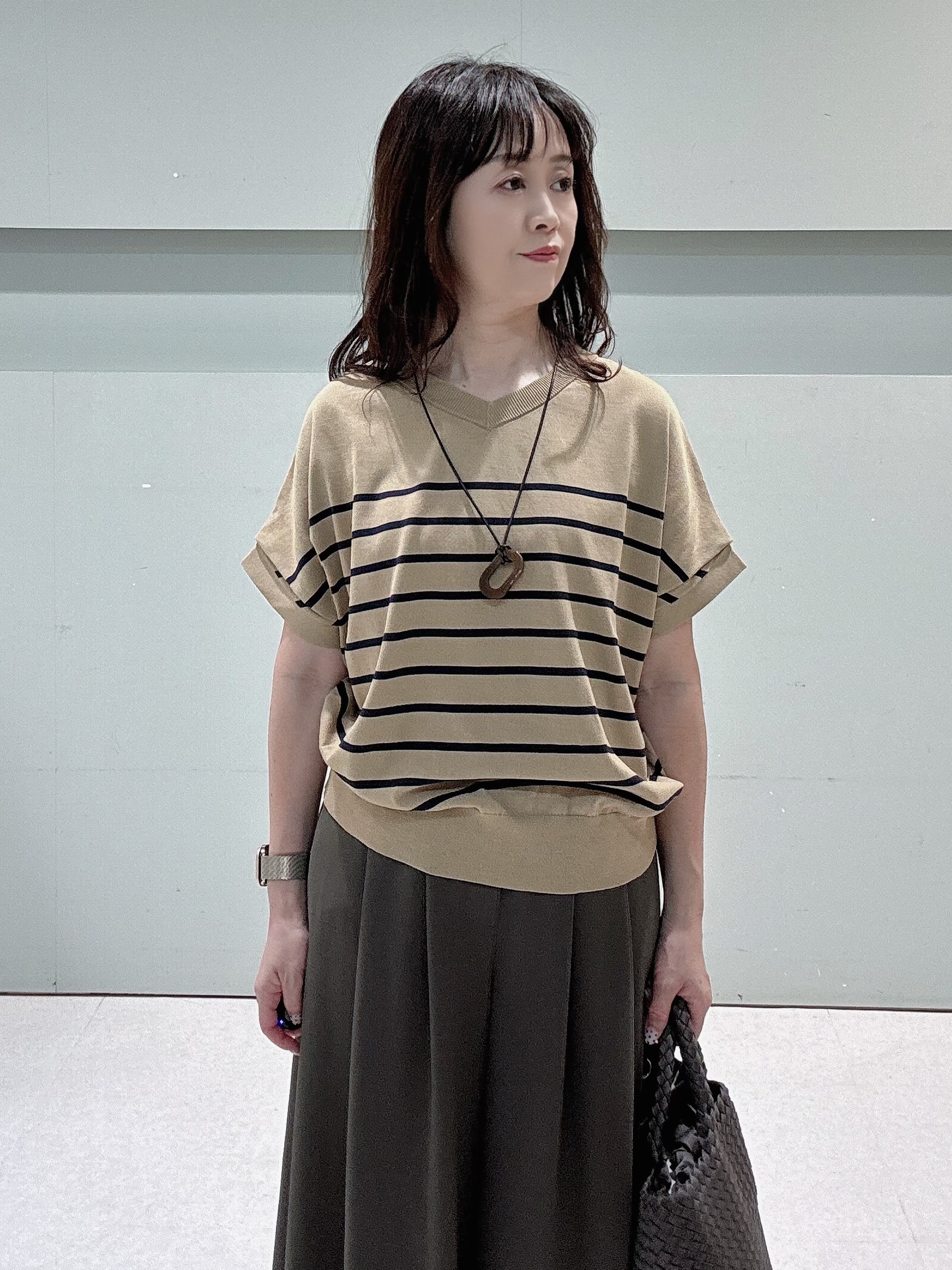 makiさんの「UNTITLED｜【前後2WAY】ドライタッチコットンプルオーバー」を使ったコーディネート