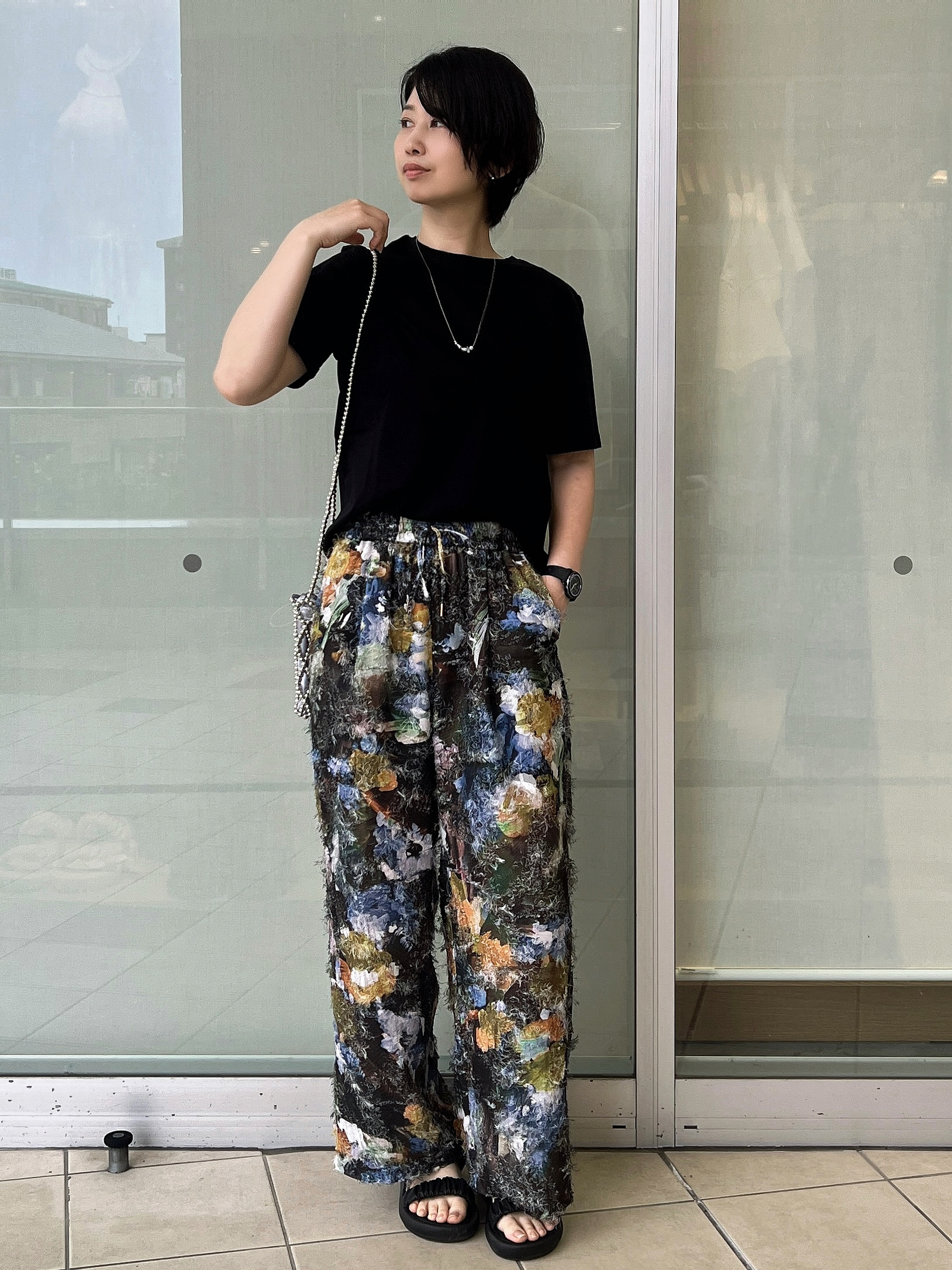 yo-koさんの「OPAQUE.CLIP｜ベーシックTシャツ／オーガニックコットン混【洗濯機OK】」を使ったコーディネート