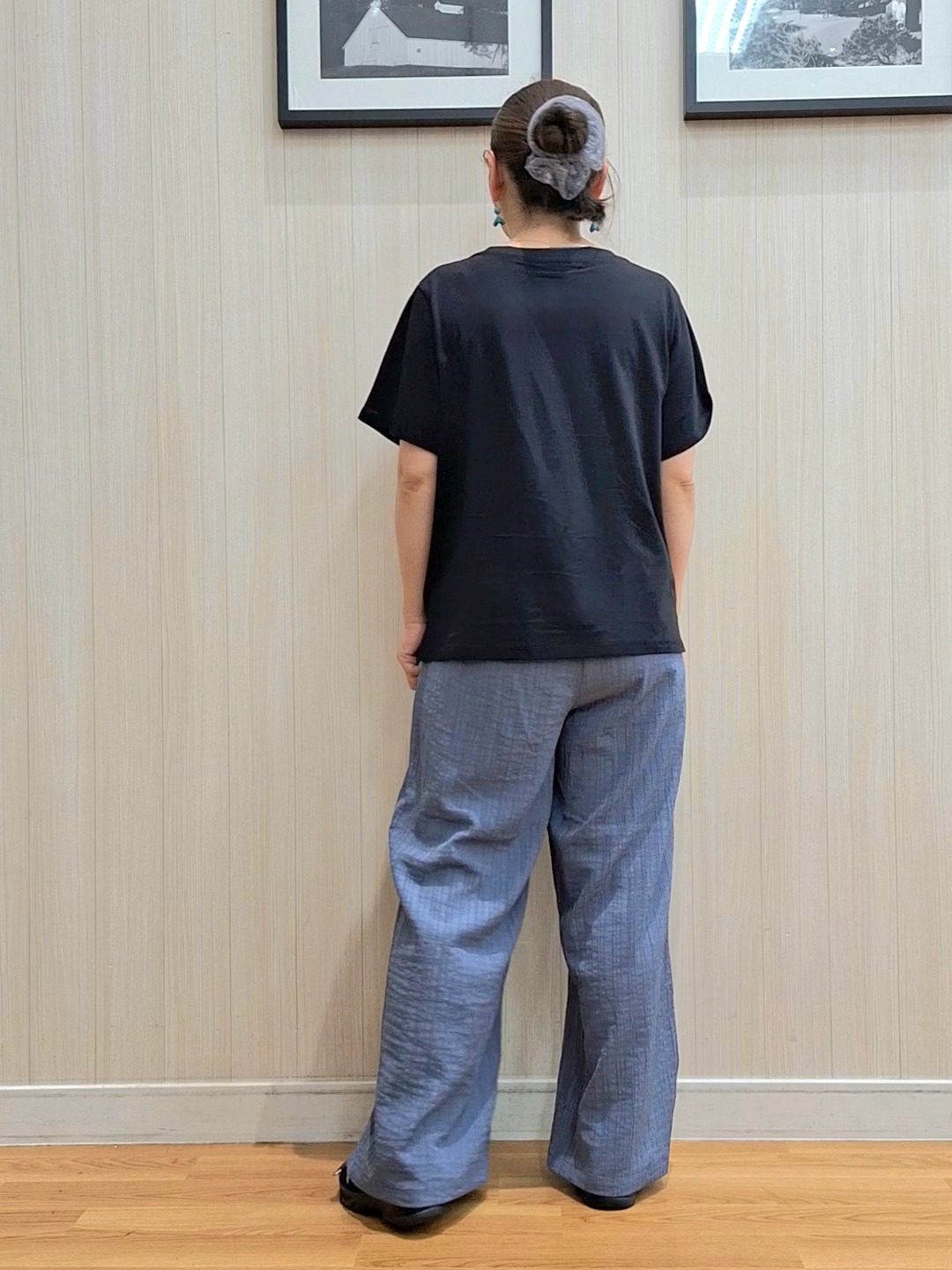 Saoさんの「SHOO･LA･RUE｜【洗濯機可】ダブルポケット 楊柳しぼしぼシアーシャツ」を使ったコーディネート