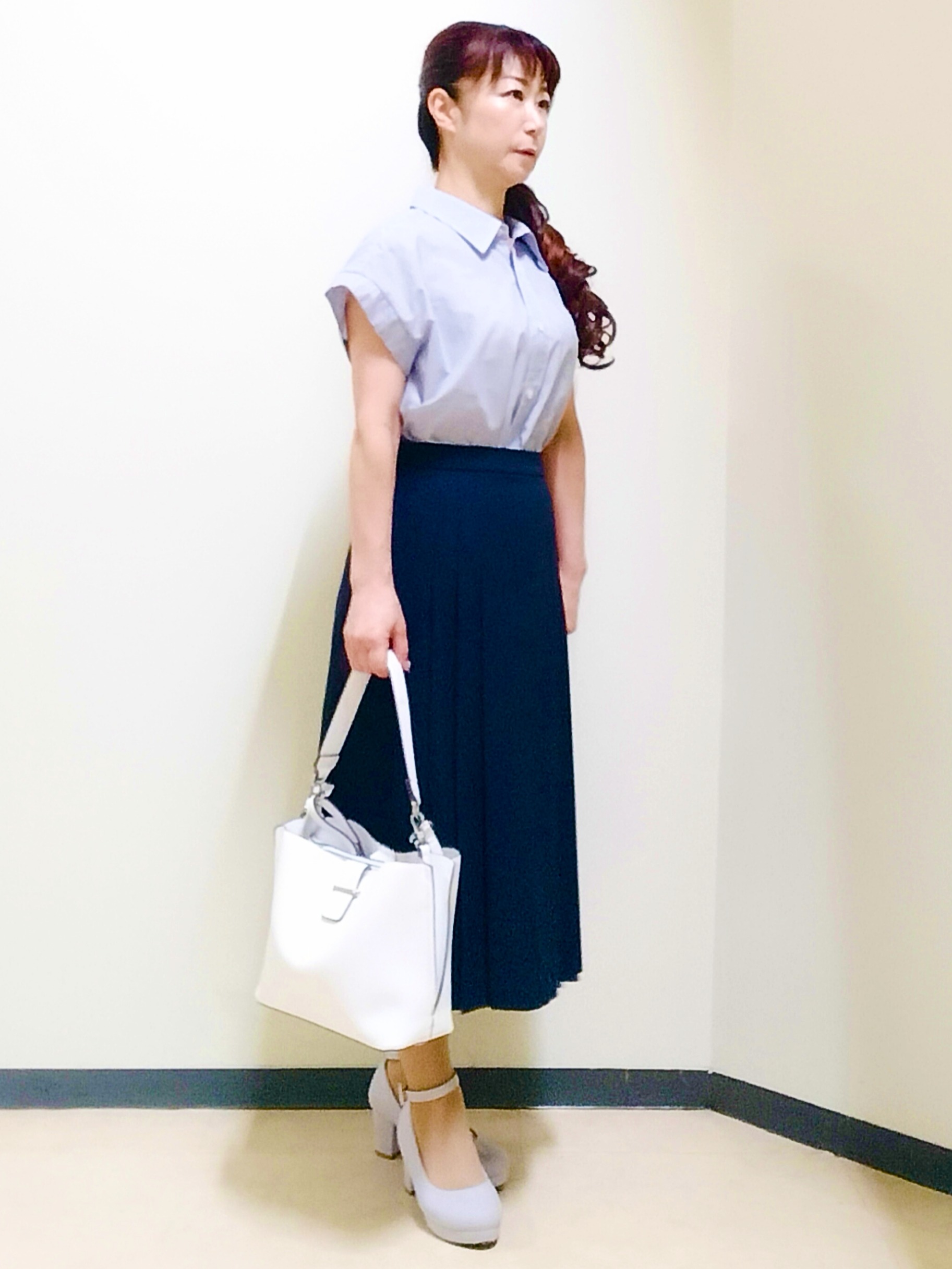 花さんの「Reflect｜七分袖ニットカーディガン」を使ったコーディネート