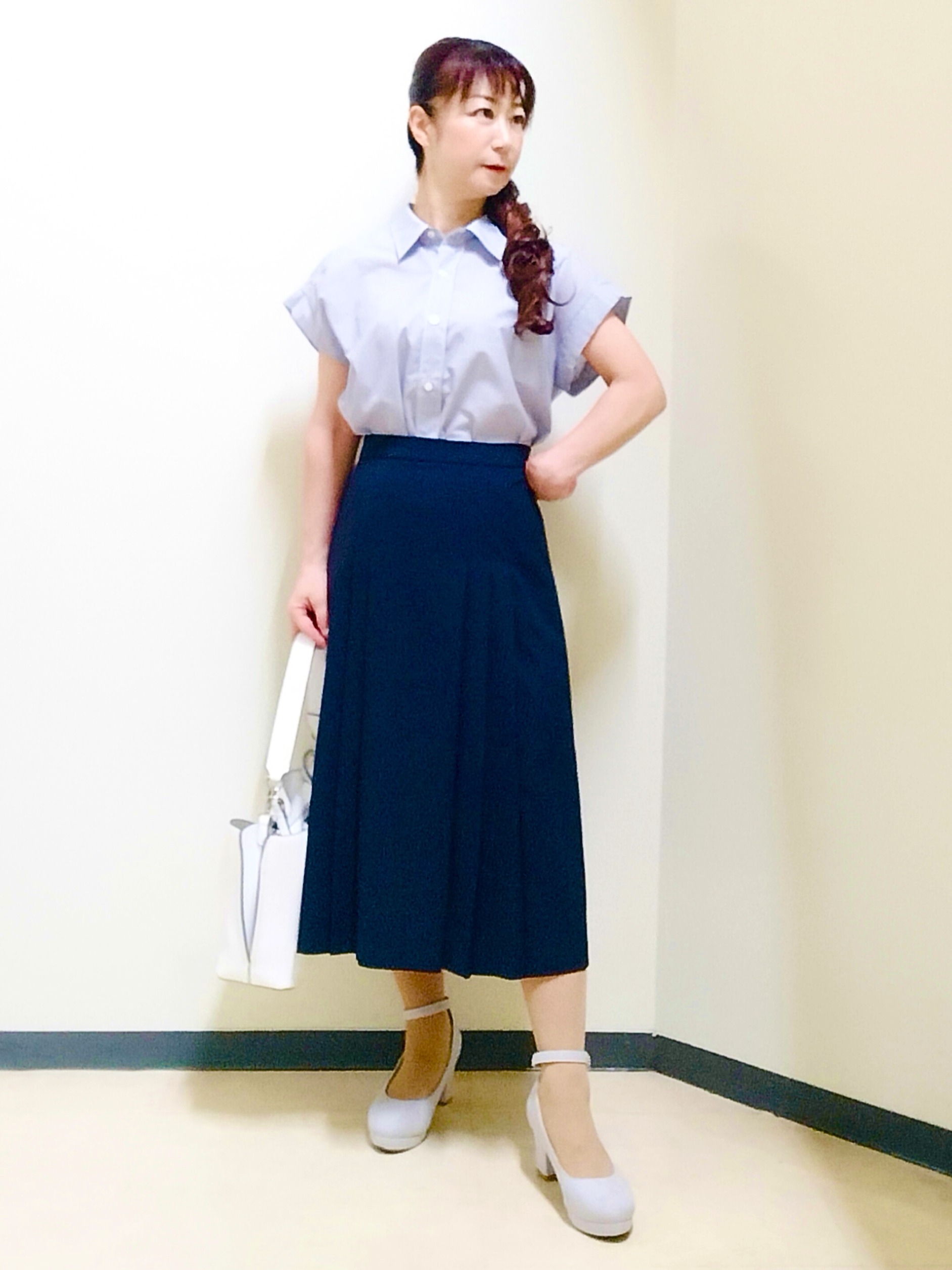 花さんの「Reflect｜七分袖ニットカーディガン」を使ったコーディネート