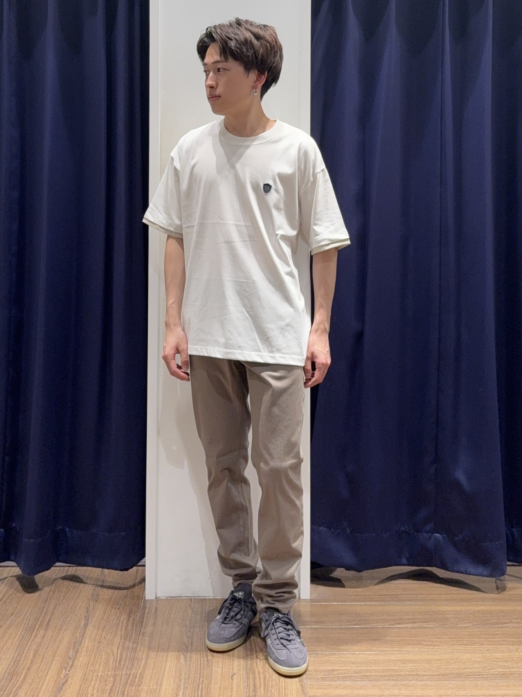 カシマさんの「THE SHOP TK｜【吸水速乾／接触冷感／防シワ／マシンウォッシャブル】ハイドロクール 半袖シャツ」を使ったコーディネート