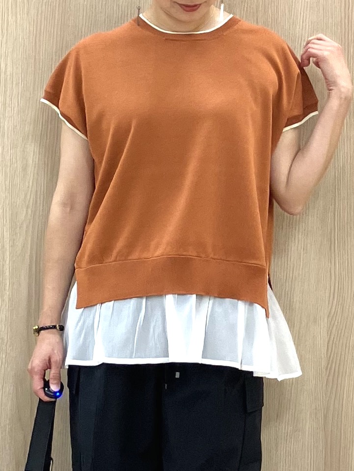 Keiさんの「grove｜人気デザインが夏verで登場！【体型カバー】裾レイヤードニット」を使ったコーディネート
