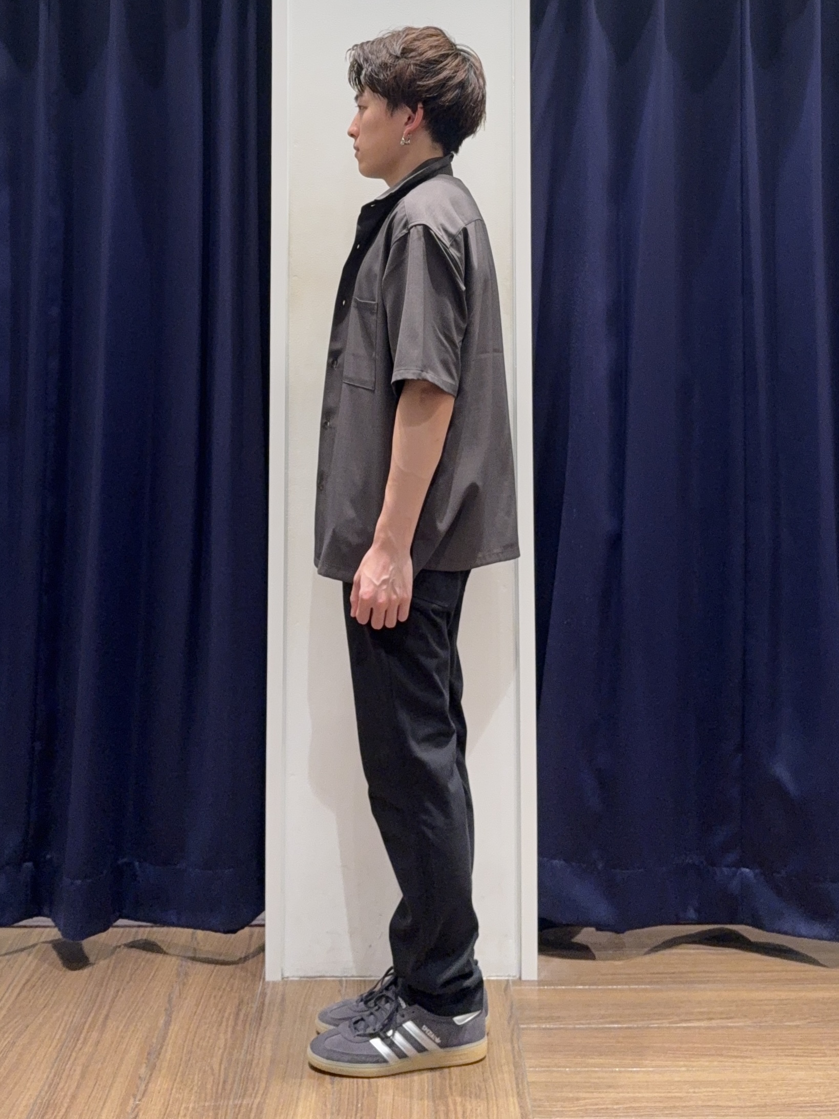 カシマさんの「THE SHOP TK｜LITE TEX ダブルフラップ半袖シャツ 接触冷感/吸水速乾/UVカット/アンチピリング/イージー」を使ったコーディネート