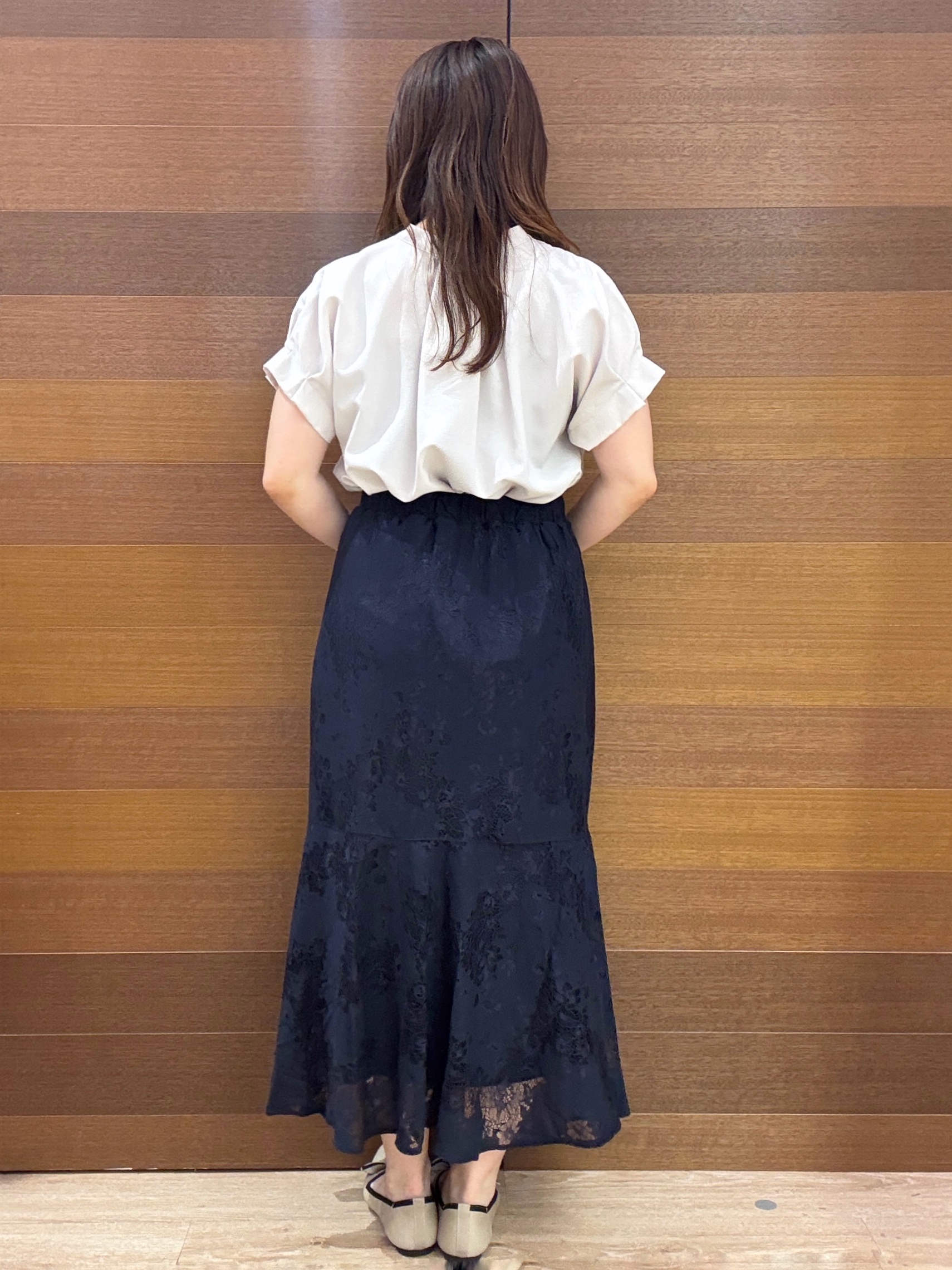 maichiさんの「OPAQUE.CLIP｜【接触冷感／吸水速乾】タックスキッパーブラウス《防シワ／イージーアイロン／洗濯機OK／9col》」を使ったコーディネート