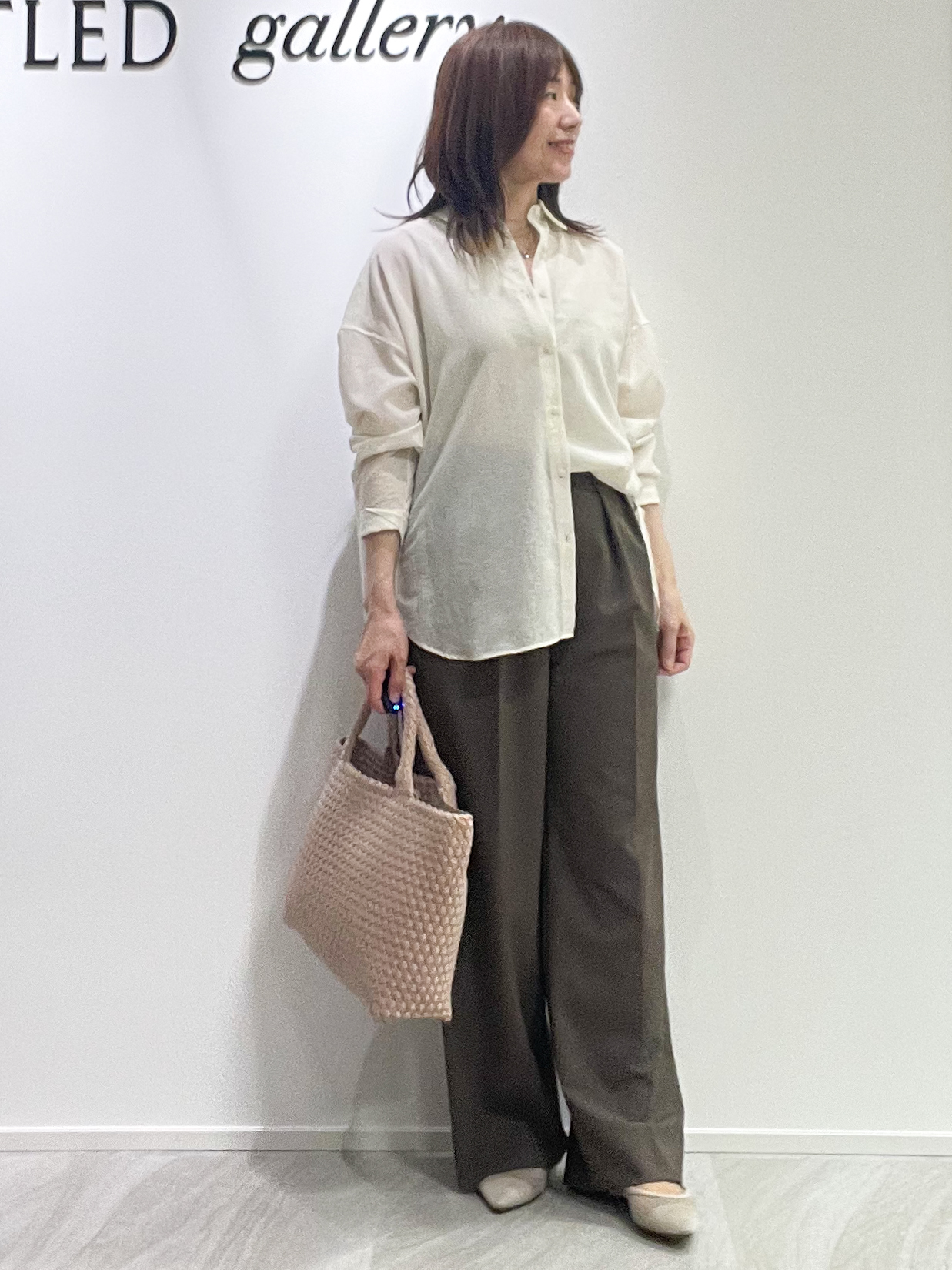 めいさんの「UNTITLED｜【2WAY/マシンウォッシャブル】カシュクールデザインシャツ」を使ったコーディネート