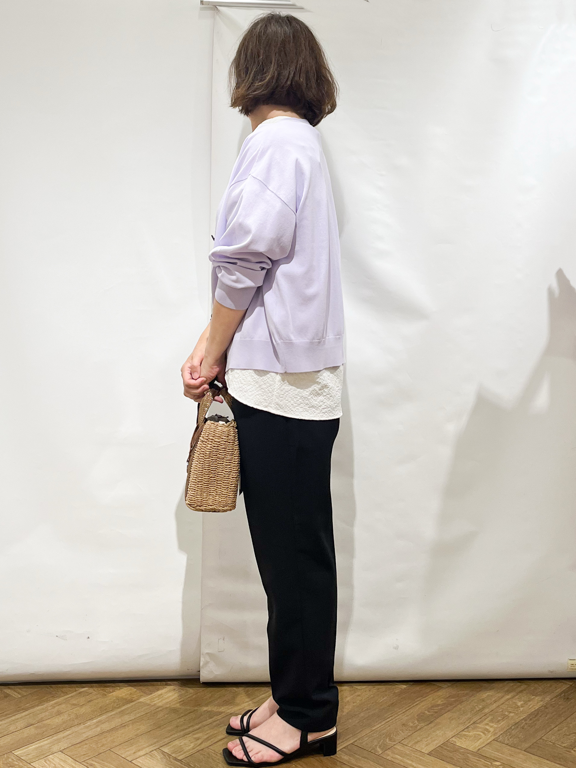 fumiさんの「index｜【UV／接触冷感】Vネックリラクシーニットカーディガン《洗濯機OK／抗ピル》」を使ったコーディネート