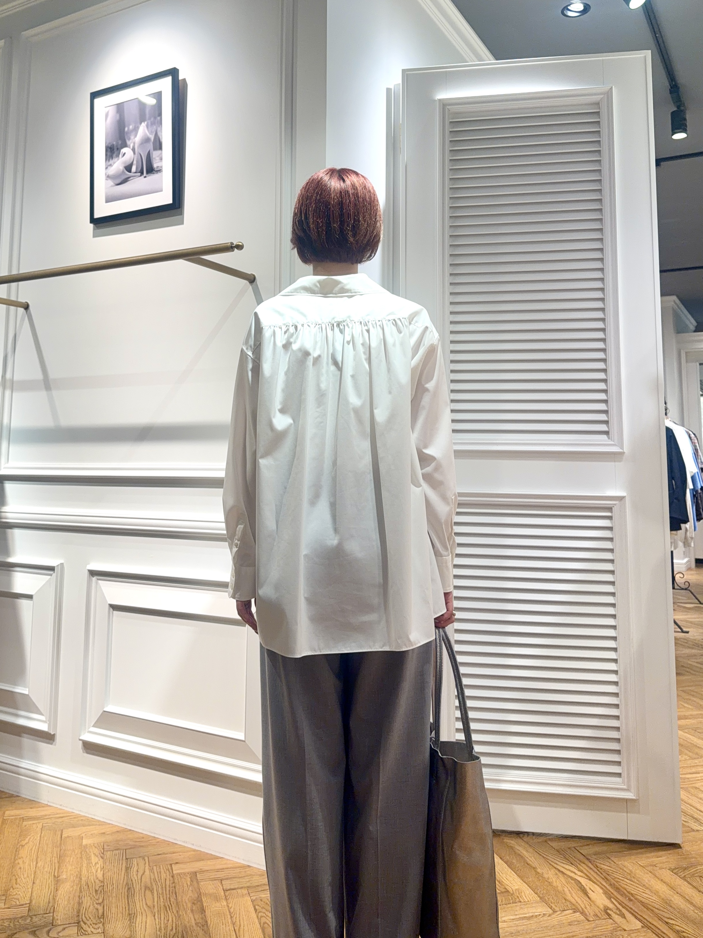 renaさんの「DRESSTERIOR｜【接触冷感/UVカット/着回し】スキッパーブラウス」を使ったコーディネート