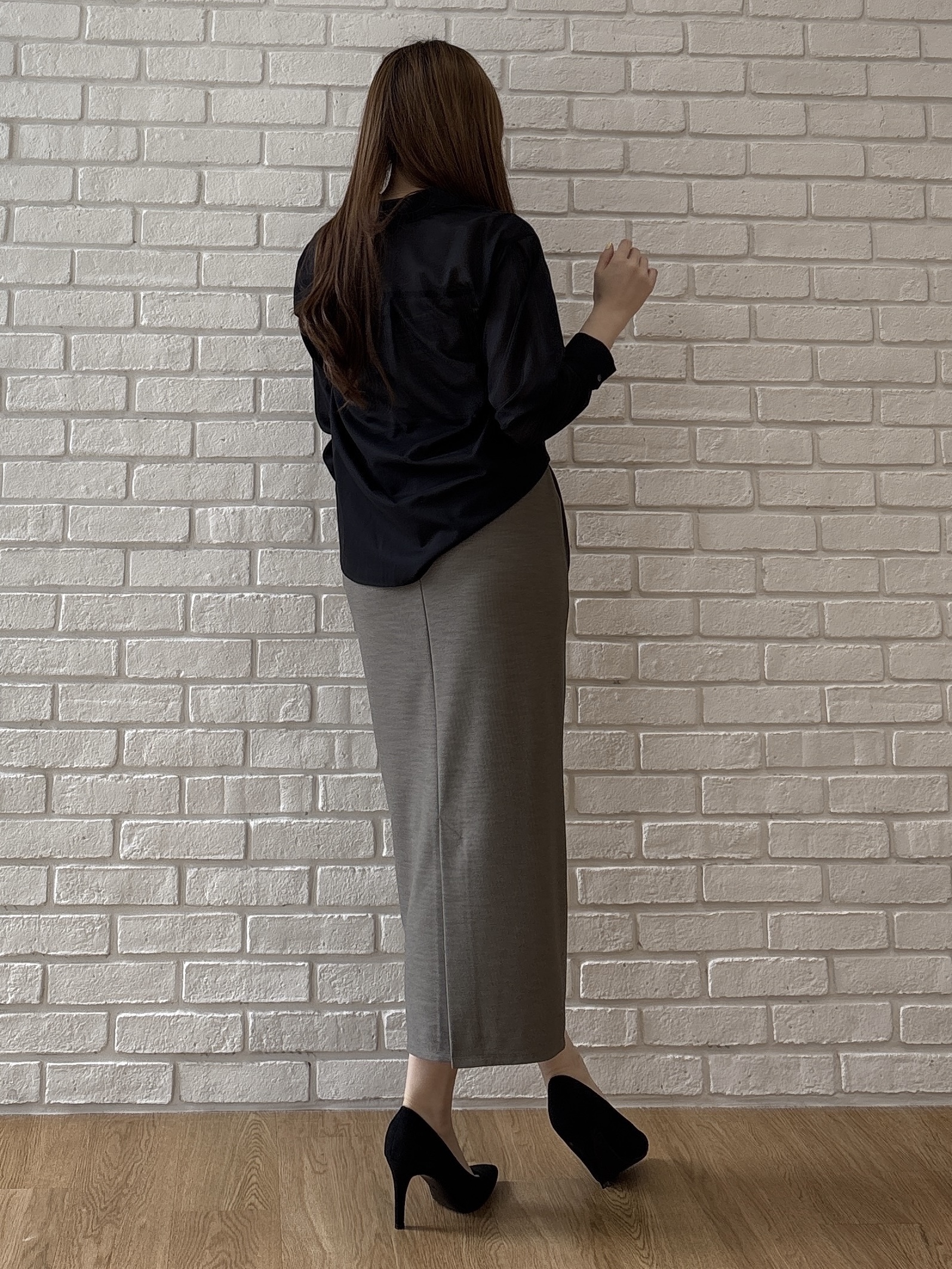 sayaさんの「COUP DE CHANCE｜【手洗い可／ソフトな風合い】シアーローンシャツ」を使ったコーディネート