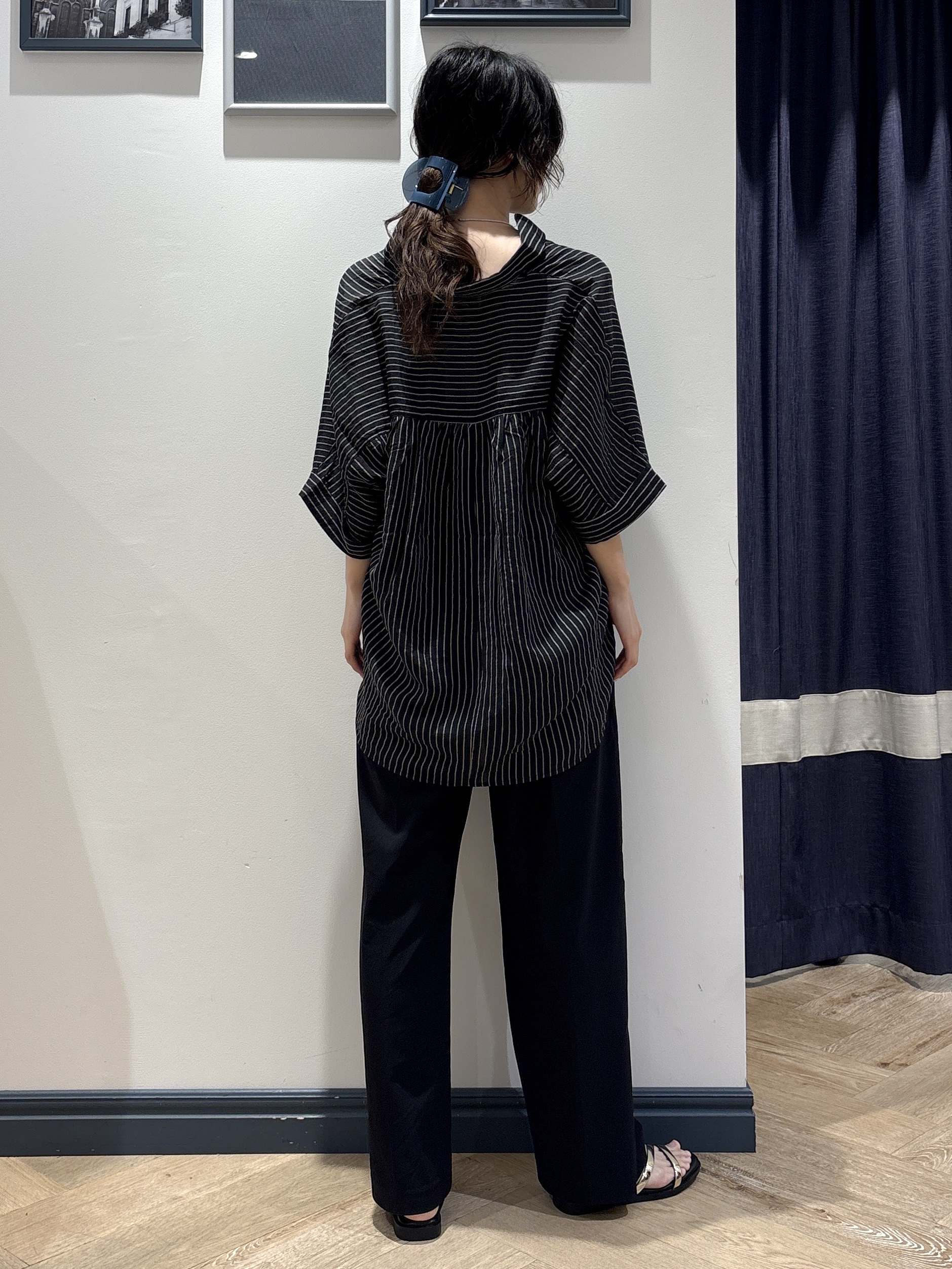 ayakaさんの「grove｜【洗濯機◎・体型カバー】ON/OFF使える、シアースキッパーシャツ」を使ったコーディネート