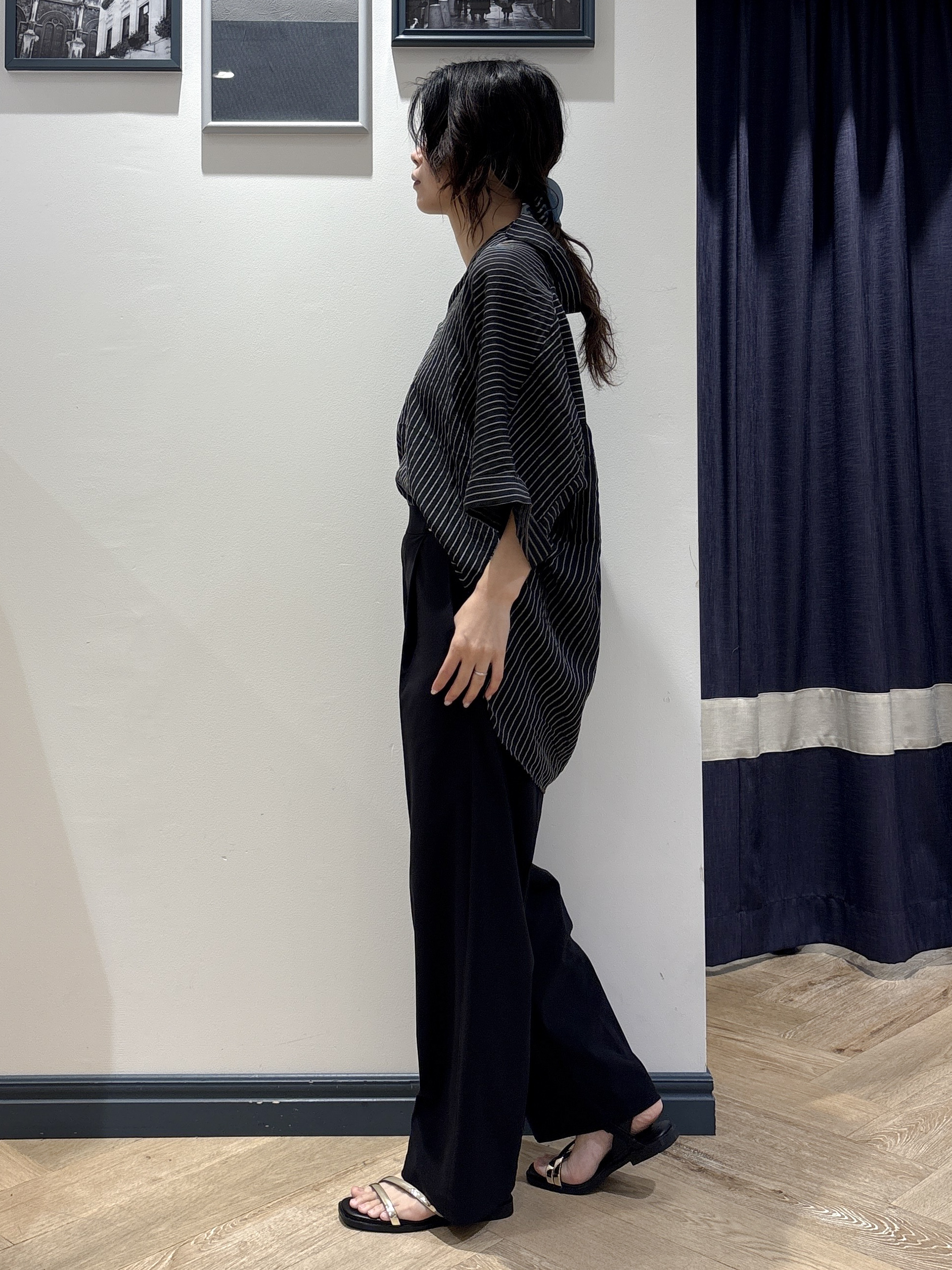 ayakaさんの「grove｜【洗濯機◎・体型カバー】ON/OFF使える、シアースキッパーシャツ」を使ったコーディネート