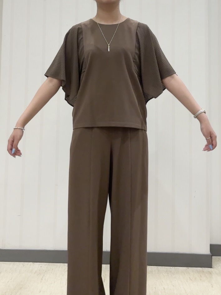 ちひさんの「INDIVI｜【着る日傘】イージーワイドパンツ」を使ったコーディネート