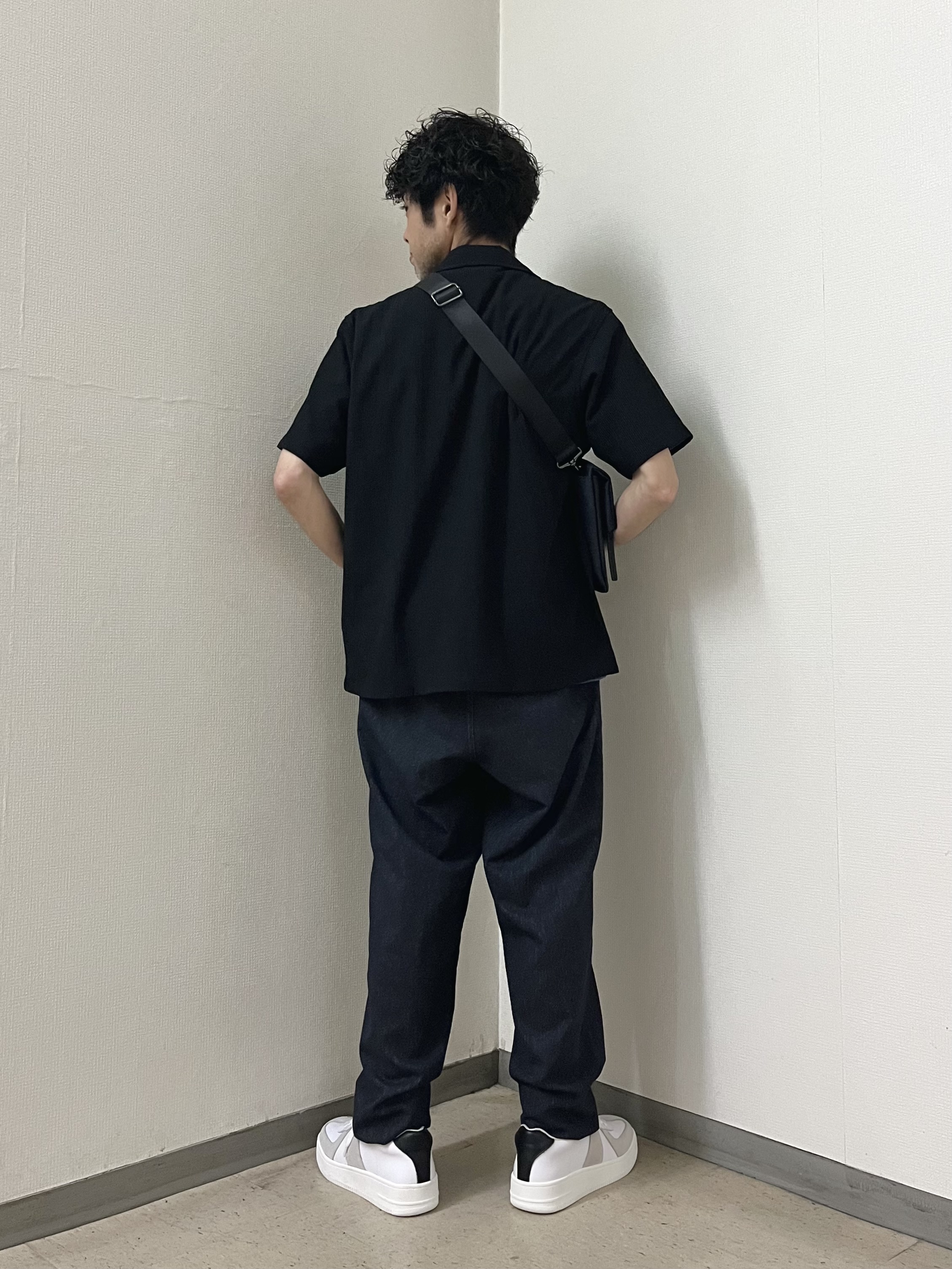 URAさんの「TAKEO KIKUCHI｜【通気性】トリコットサッカー オープンカラー シャツ」を使ったコーディネート