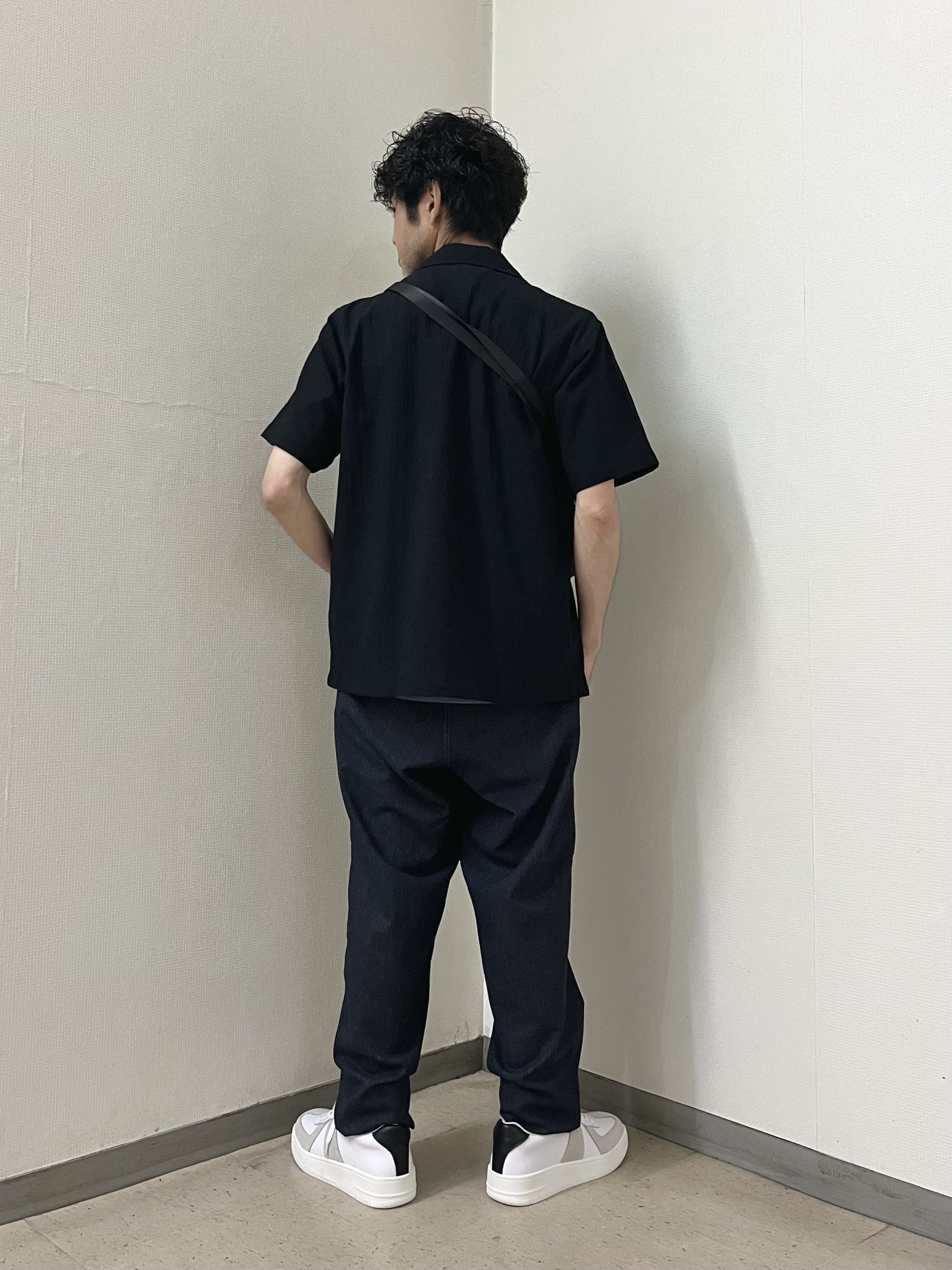 URAさんの「TAKEO KIKUCHI｜【通気性】トリコットサッカー オープンカラー シャツ」を使ったコーディネート