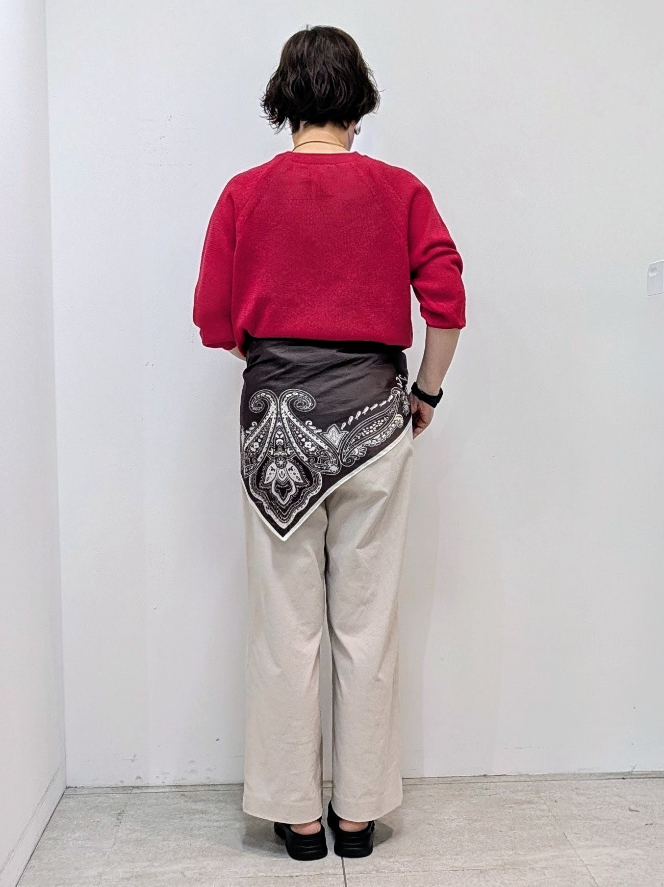 いこさんの「UNTITLED｜【洗える/ゆったり】クルーネックドライニット」を使ったコーディネート