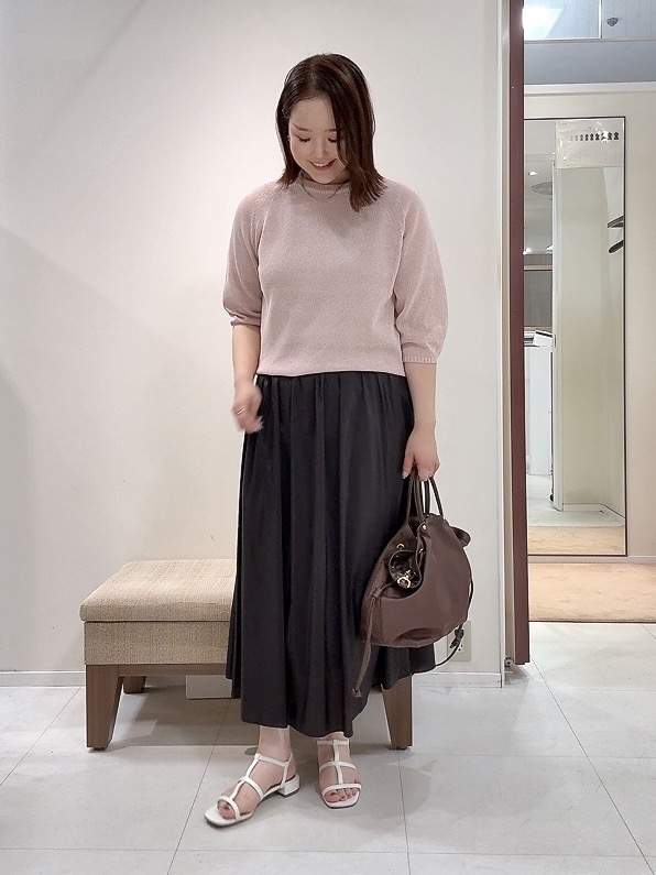 YUIさんの「UNTITLED｜【洗える/ゆったり】クルーネックドライニット」を使ったコーディネート