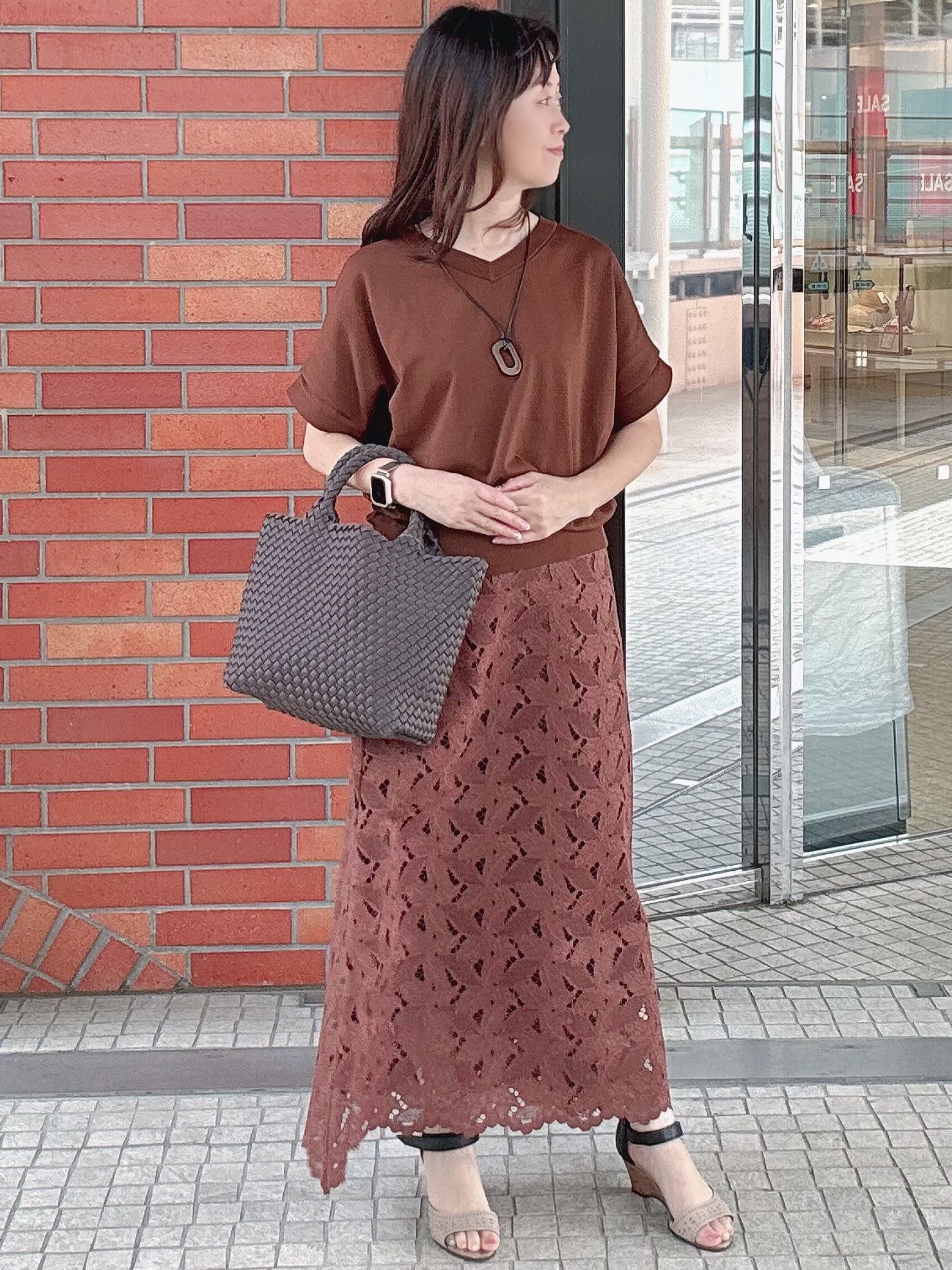 makiさんの「UNTITLED｜【前後2WAY】ドライタッチコットンプルオーバー」を使ったコーディネート