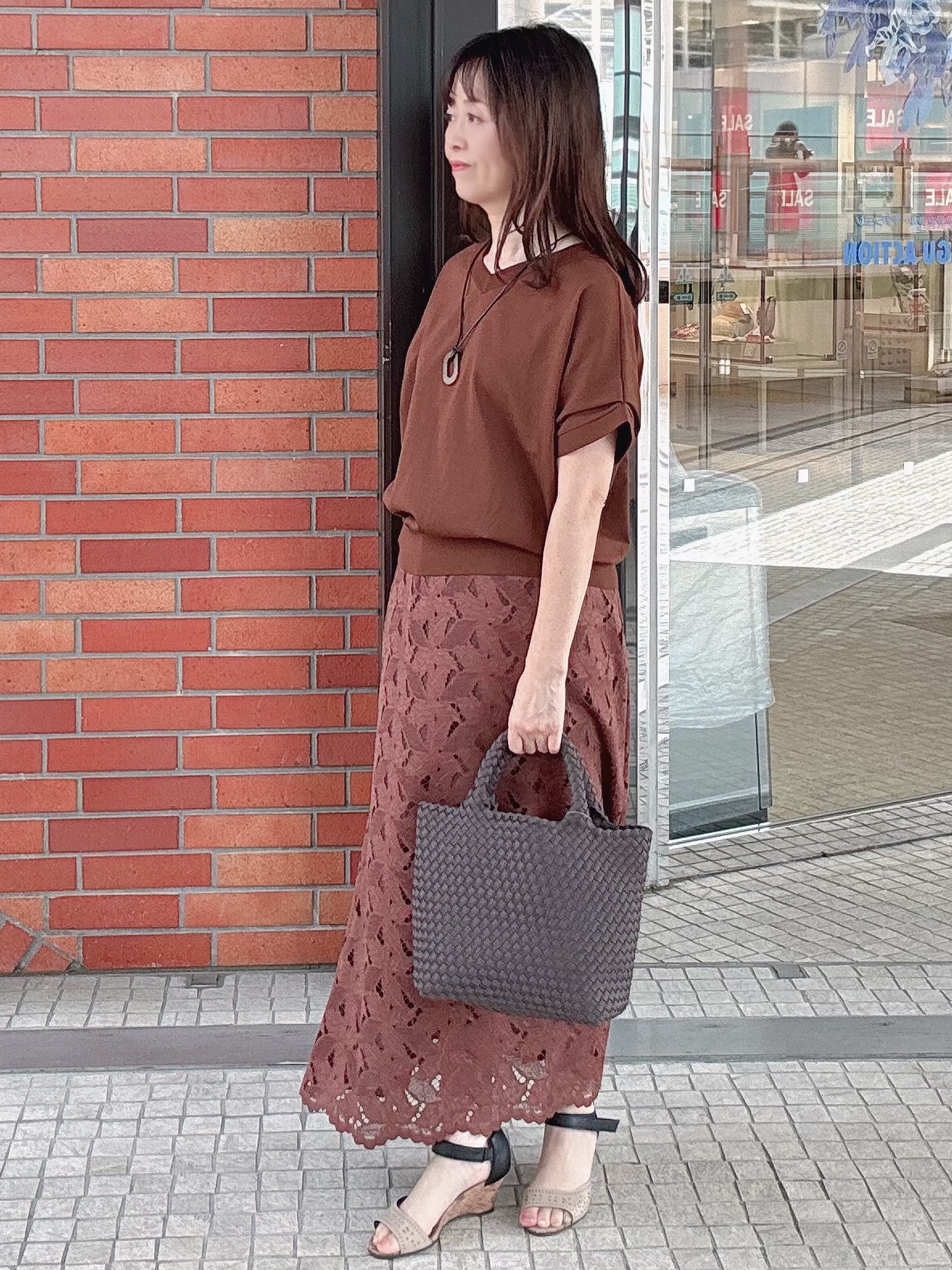makiさんの「UNTITLED｜【前後2WAY】ドライタッチコットンプルオーバー」を使ったコーディネート